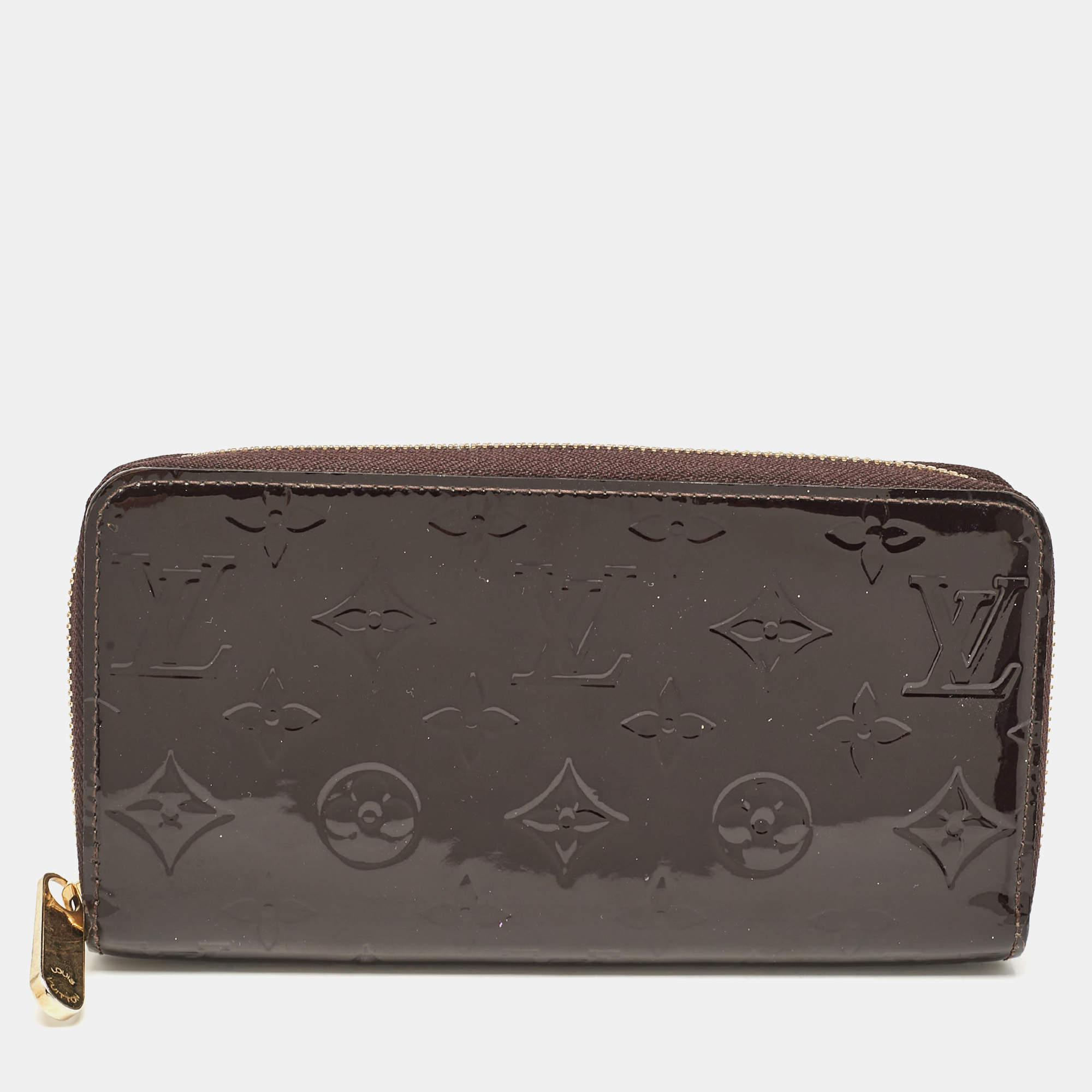 Louis Vuitton Amarante Monogram Vernis Zippy Wallet  