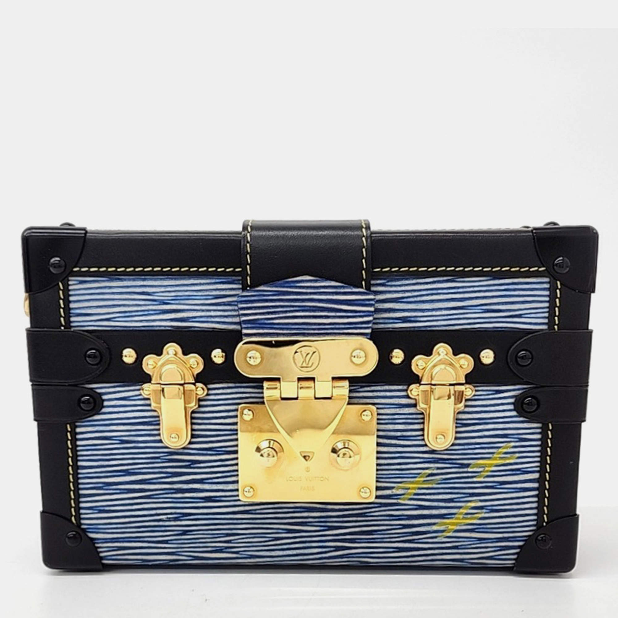 Pre Owned Louis Vuitton Petite Mal Denim bag