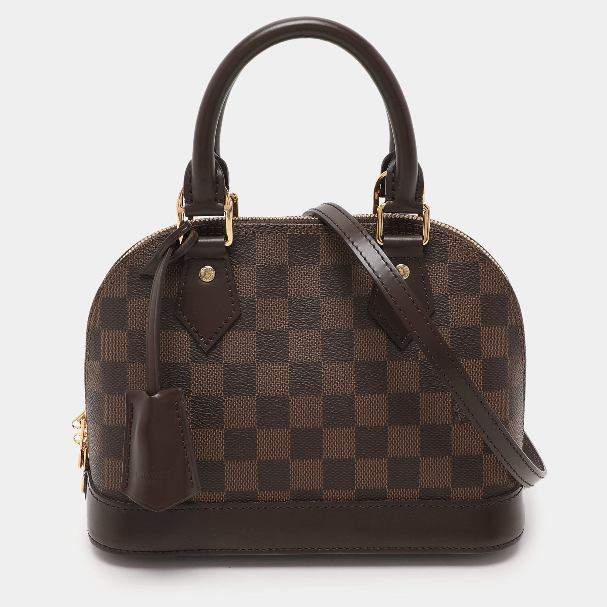 Pre Owned Louis Vuitton Damier Ebene Canvas Alma BB Bag