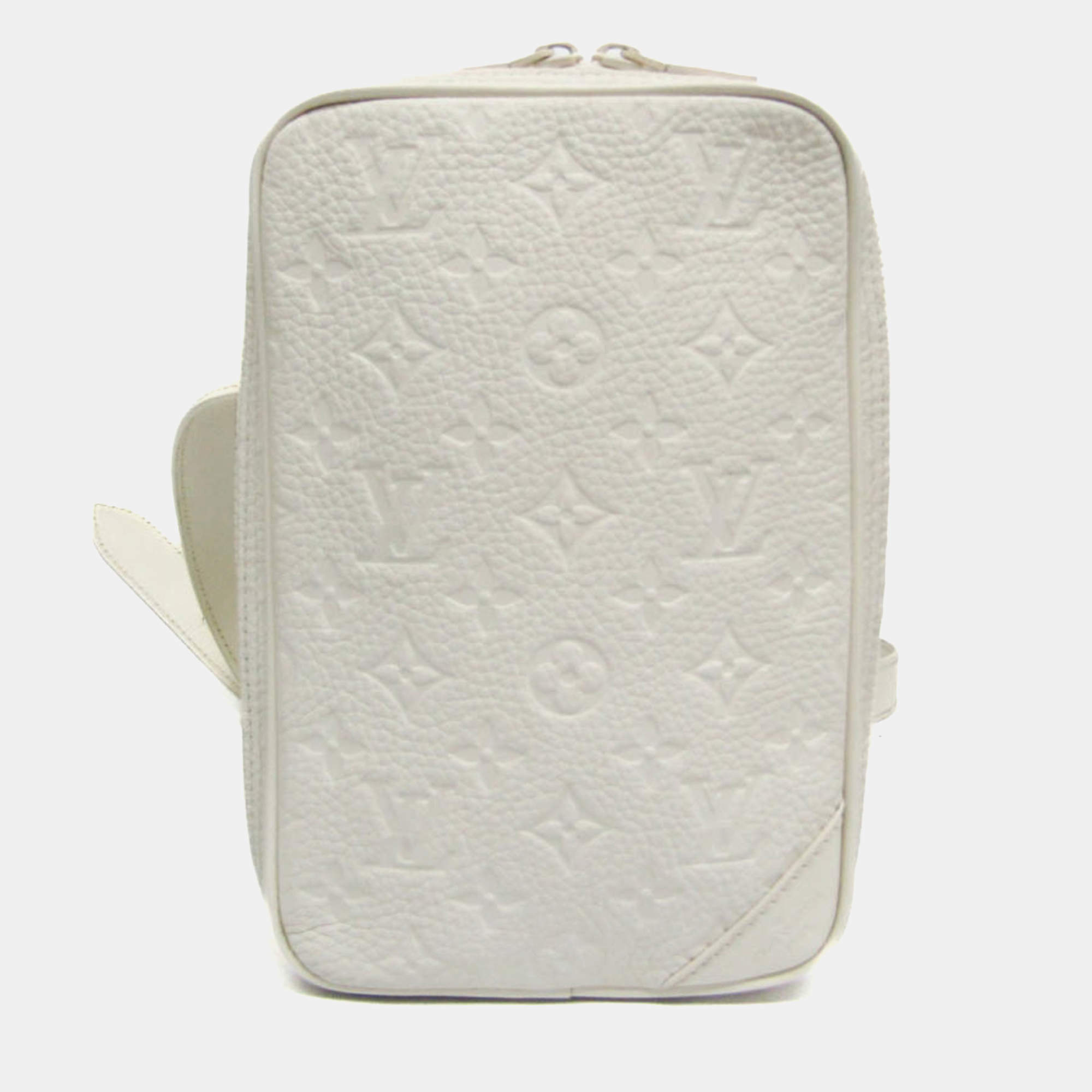 Louis Vuitton White Monogram Empreinte Utility Side Bag