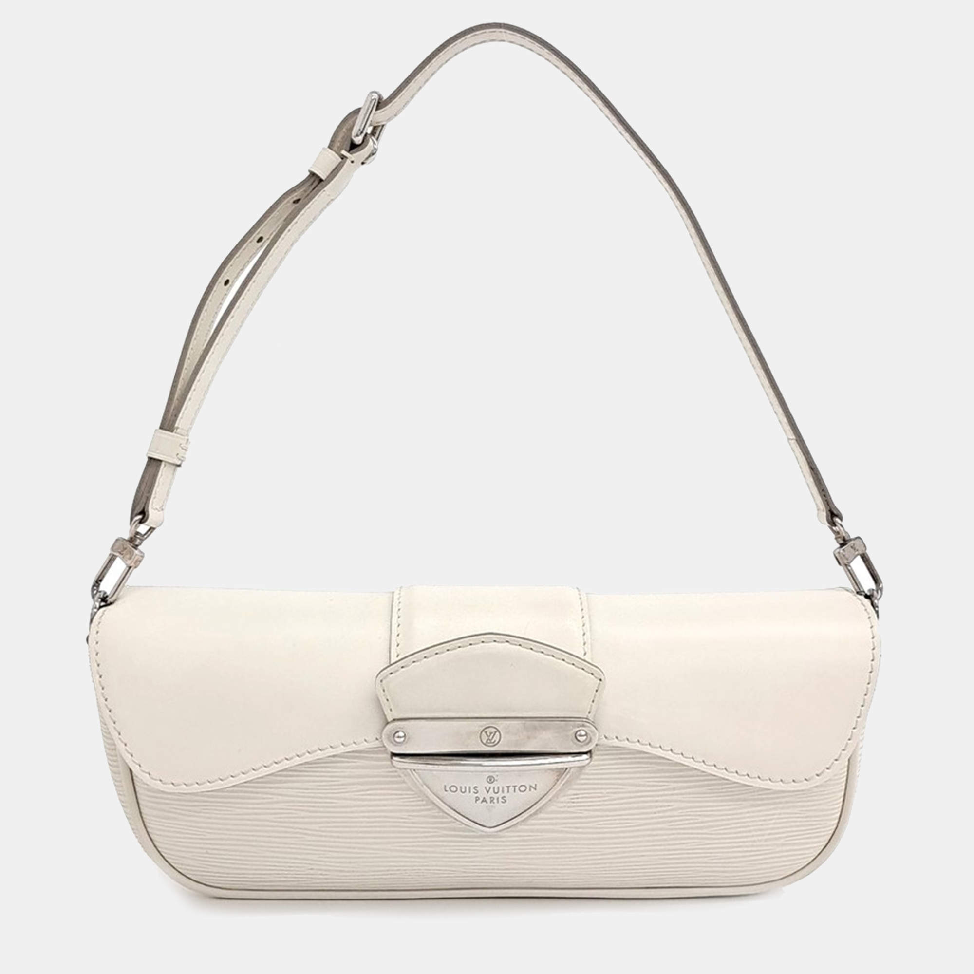 Pre Owned Louis Vuitton Beige Epi Leather Epi Montaigne Clutch bag