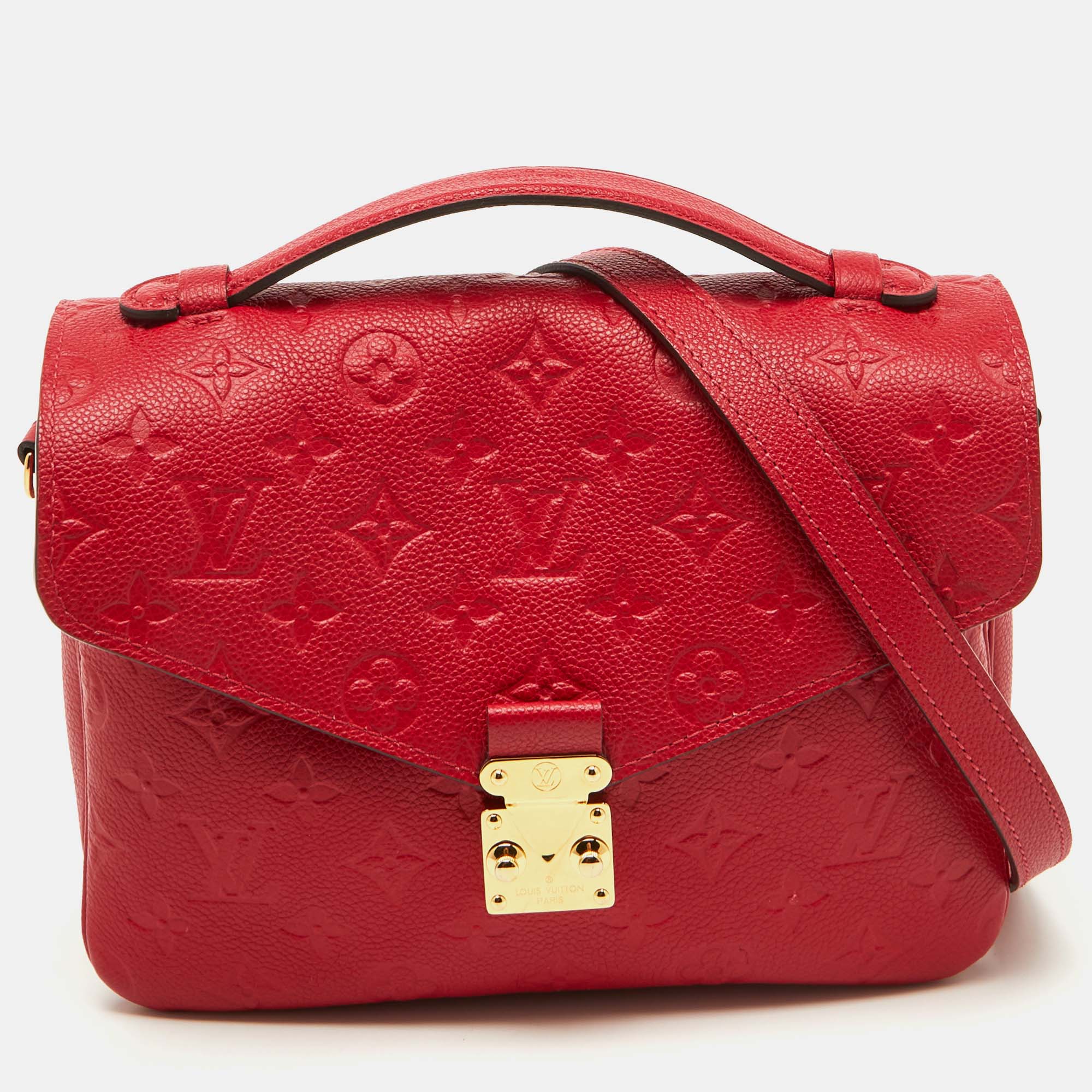 Louis Vuitton Cherry Monogram Empreinte Leather Pochette Metis Shoulder Bag