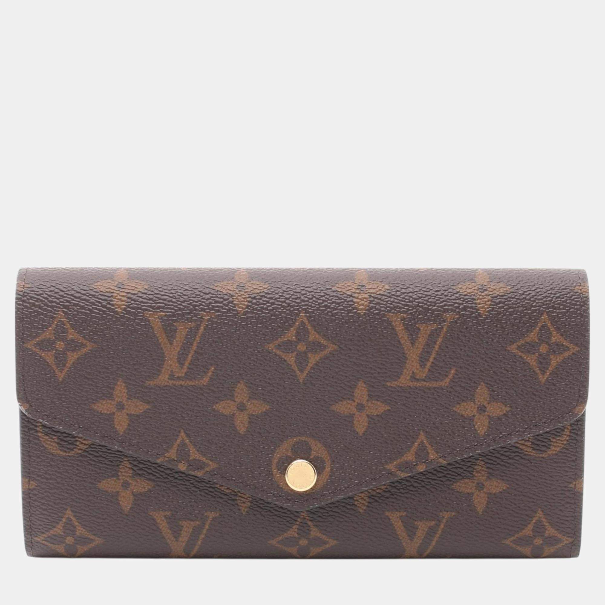 Louis Vuitton Brown Canvas Monogram Wallet