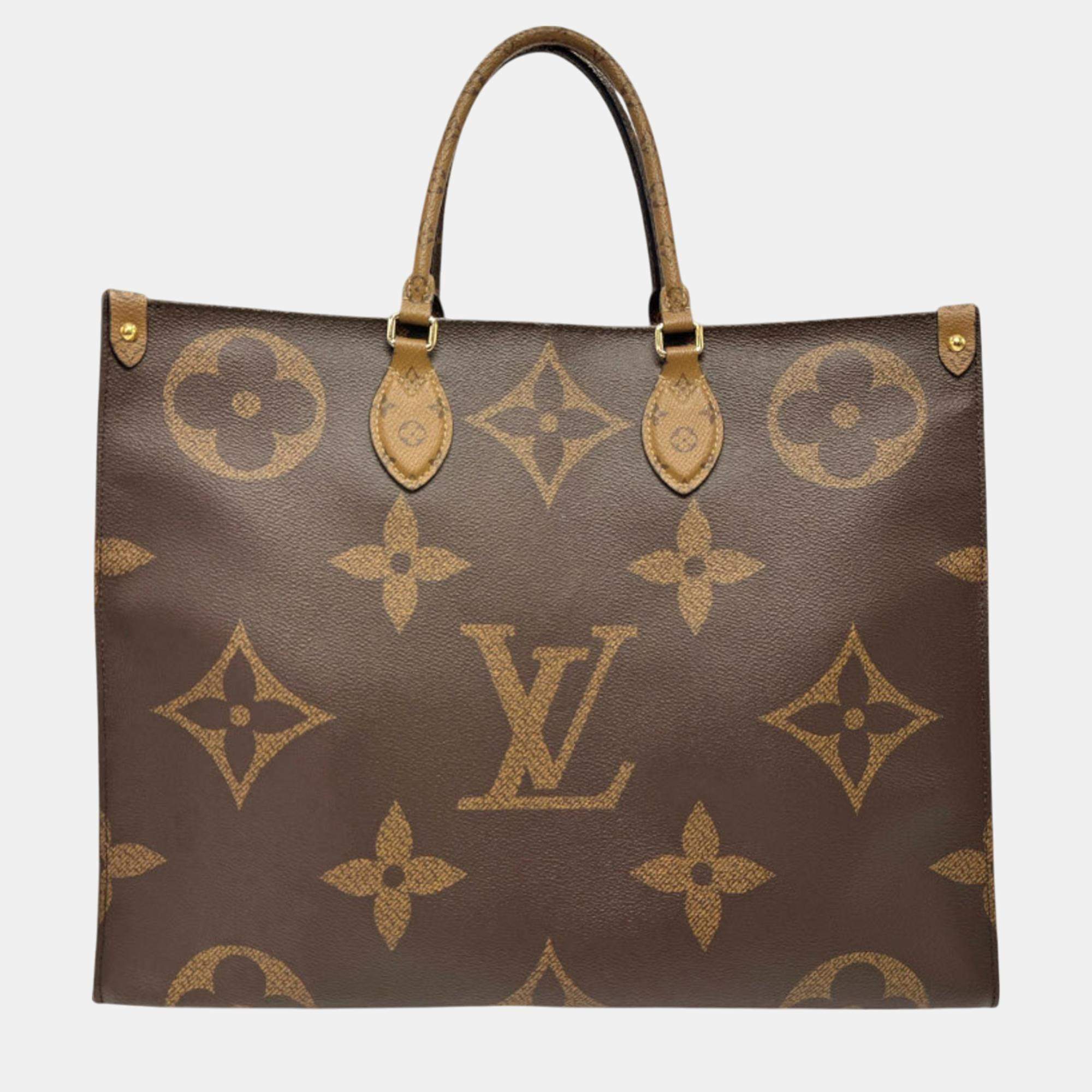 Pre Owned Louis Vuitton Monogram Canvas Giant Reverse OnTheGo GM Handbag
