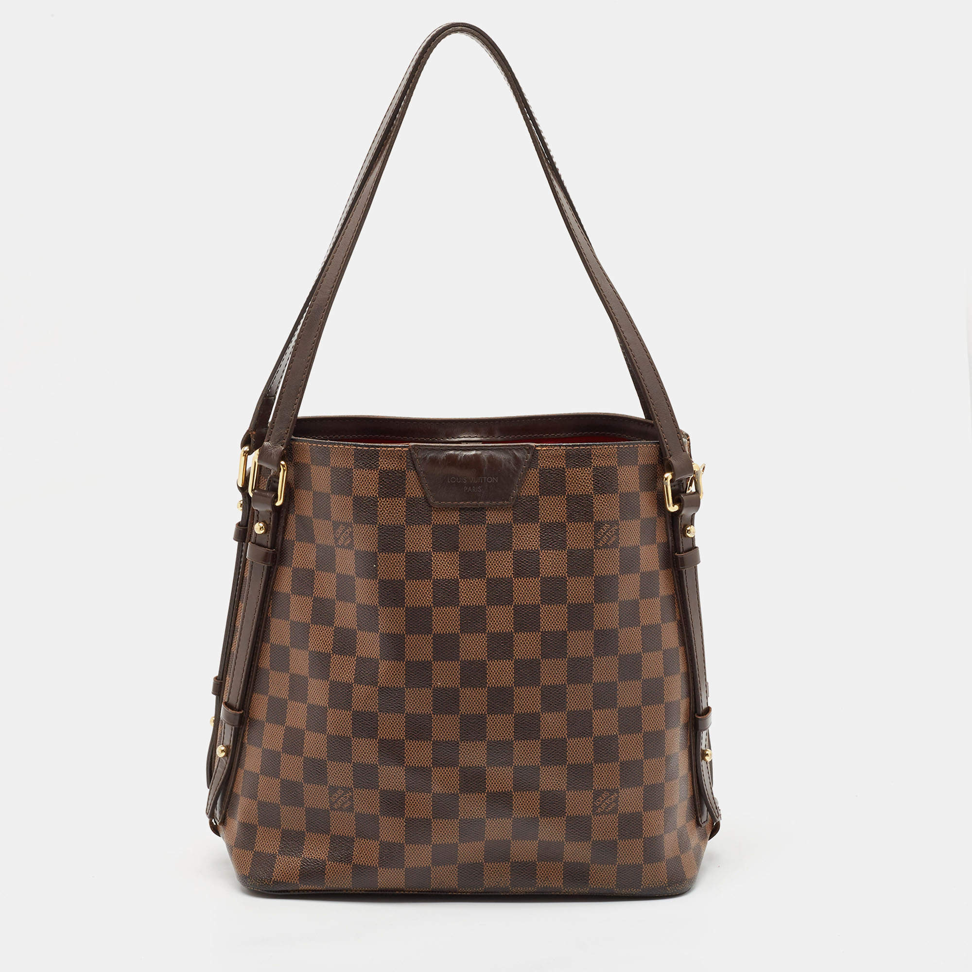 Pre Owned Louis Vuitton Damier Ebene Canvas Cabas Rivington GM Bag
