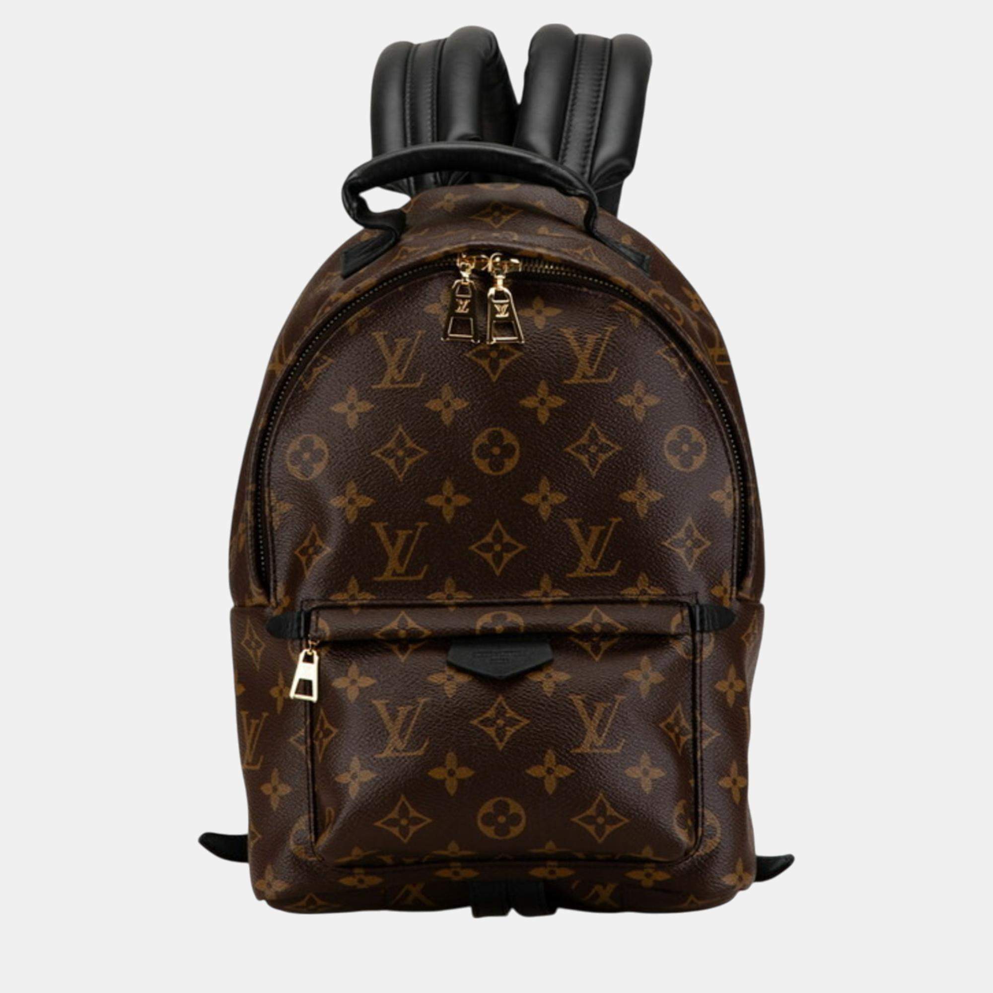 Louis Vuitton Brown PVC Leather Monogram Palm Springs PM Backpack