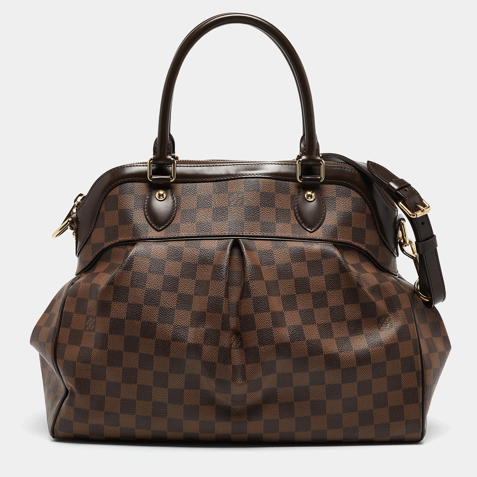 مملوكة مسبقًا Louis Vuitton Damier Ebene Canvas Trevi GM Bag w/ Zippy Wallet