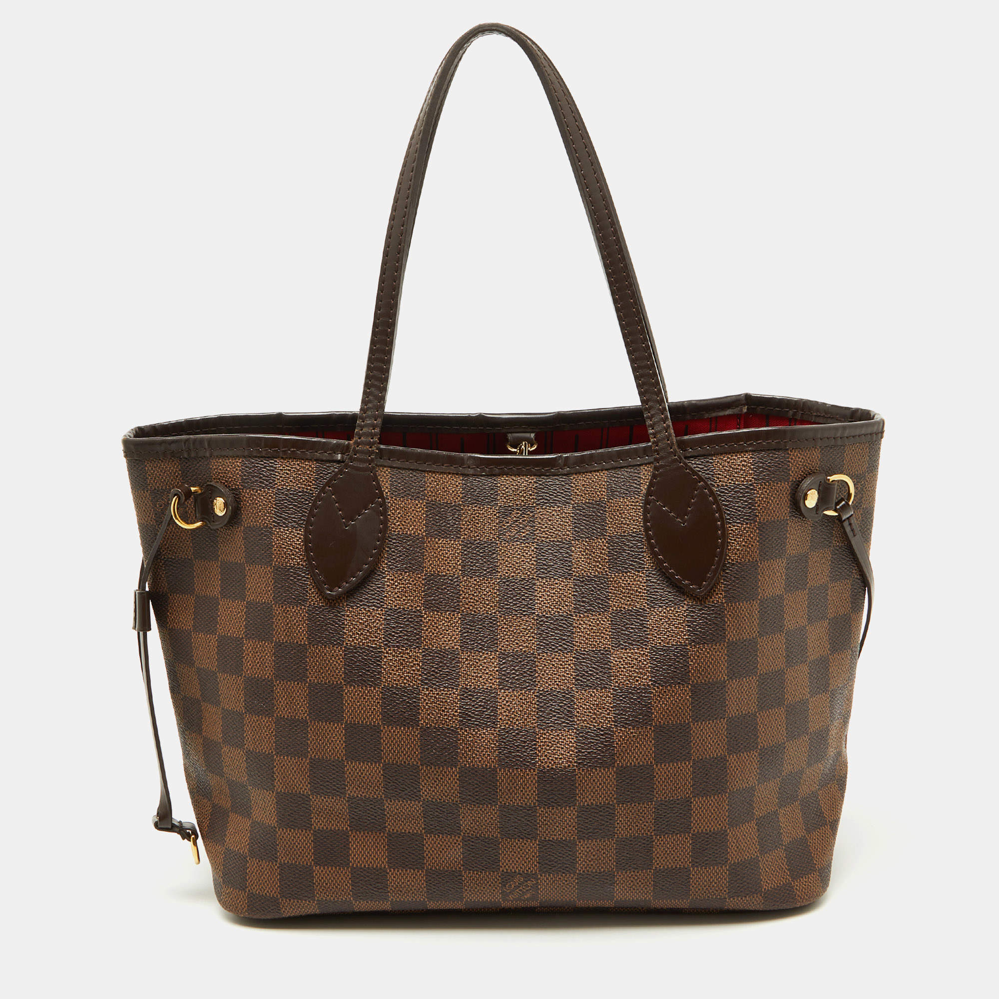 Louis Vuitton Damier Ebene Canvas Neverfull PM Bag