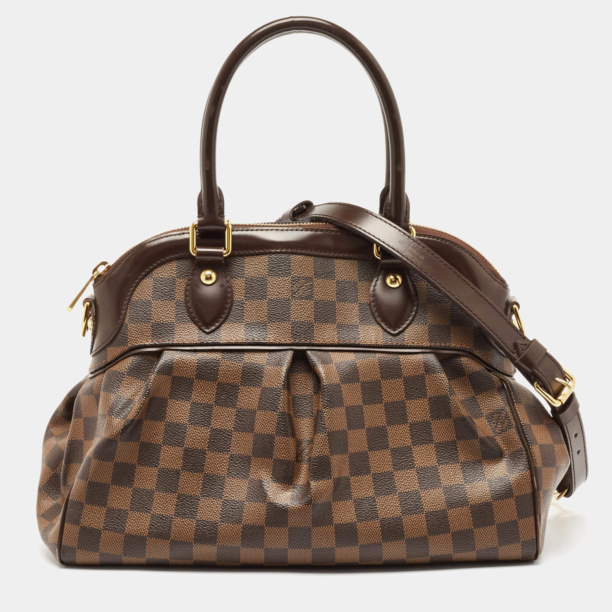 Pre Owned Louis Vuitton Damier Ebene Canvas Trevi PM Bag
