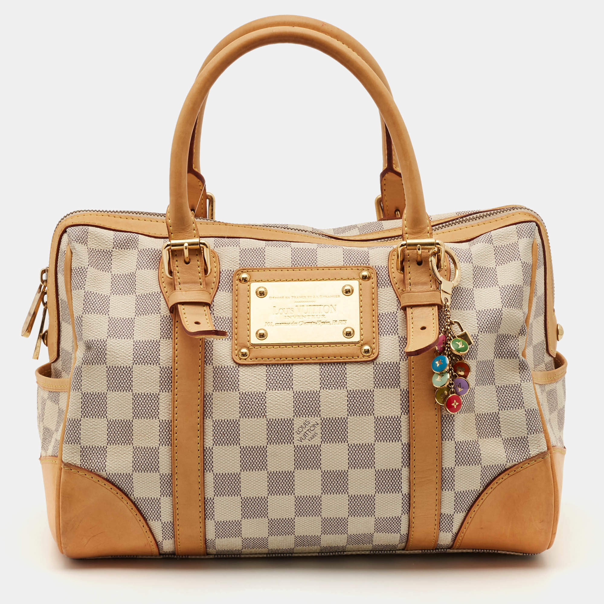Pre Owned Louis Vuitton Damier Azur Canvas Berkeley Bag