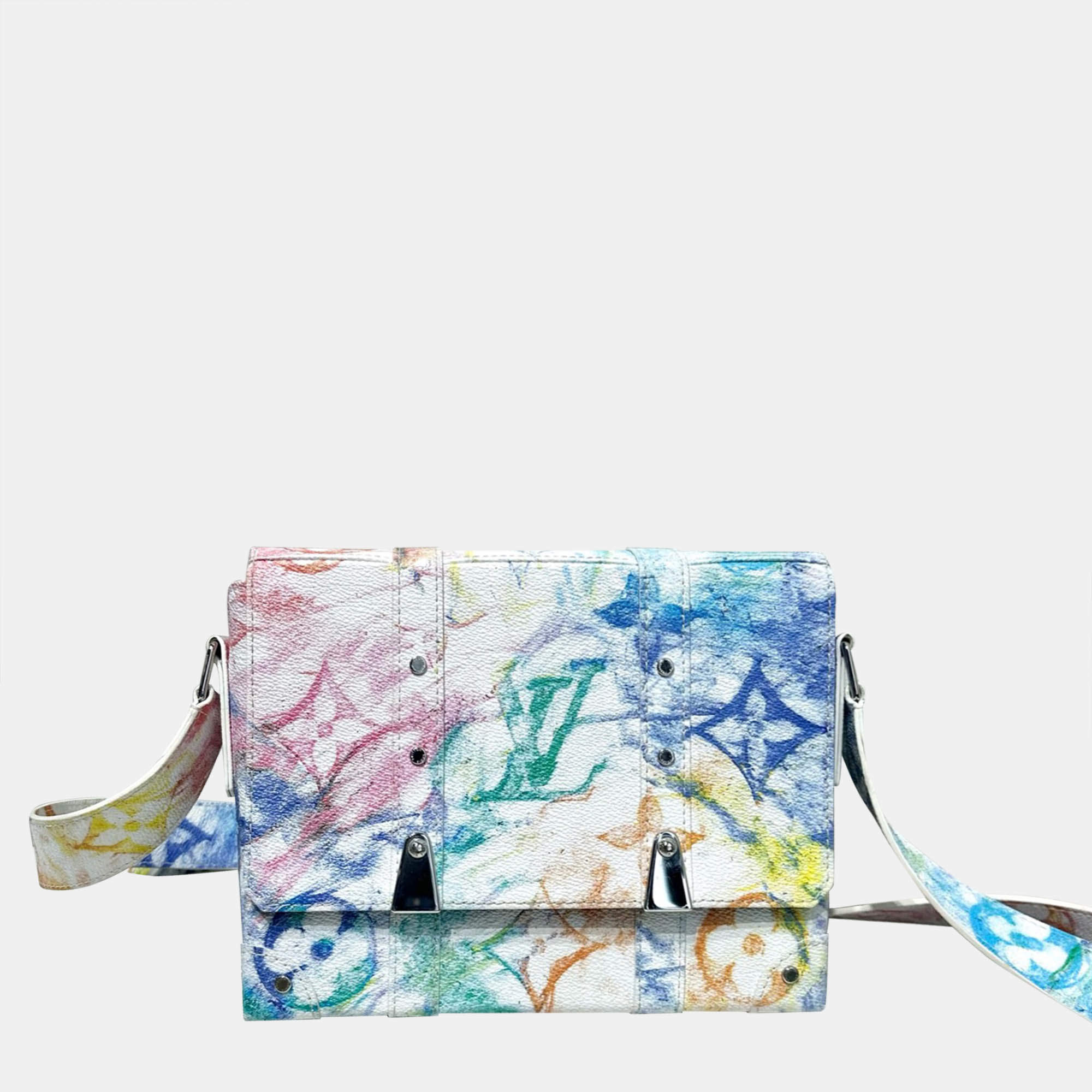 Pre Owned Louis Vuitton Multicolor Trunk Messenger Bag