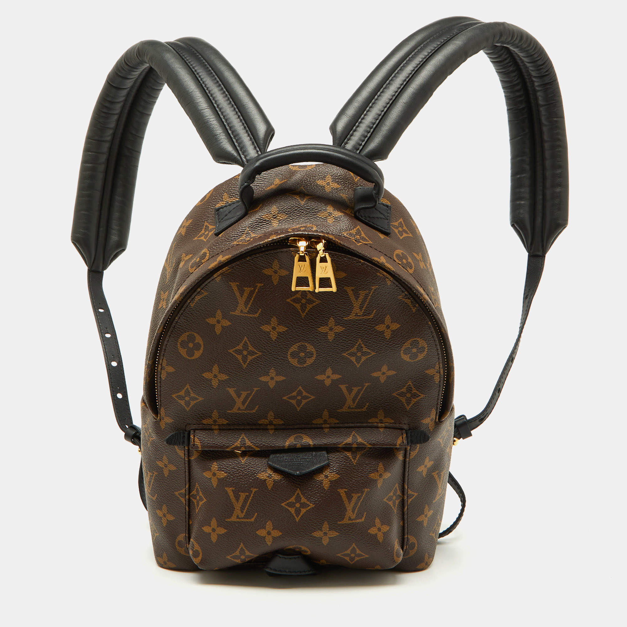 Pre Owned Louis Vuitton Black Monogram Canvas Palm Springs PM Backpack