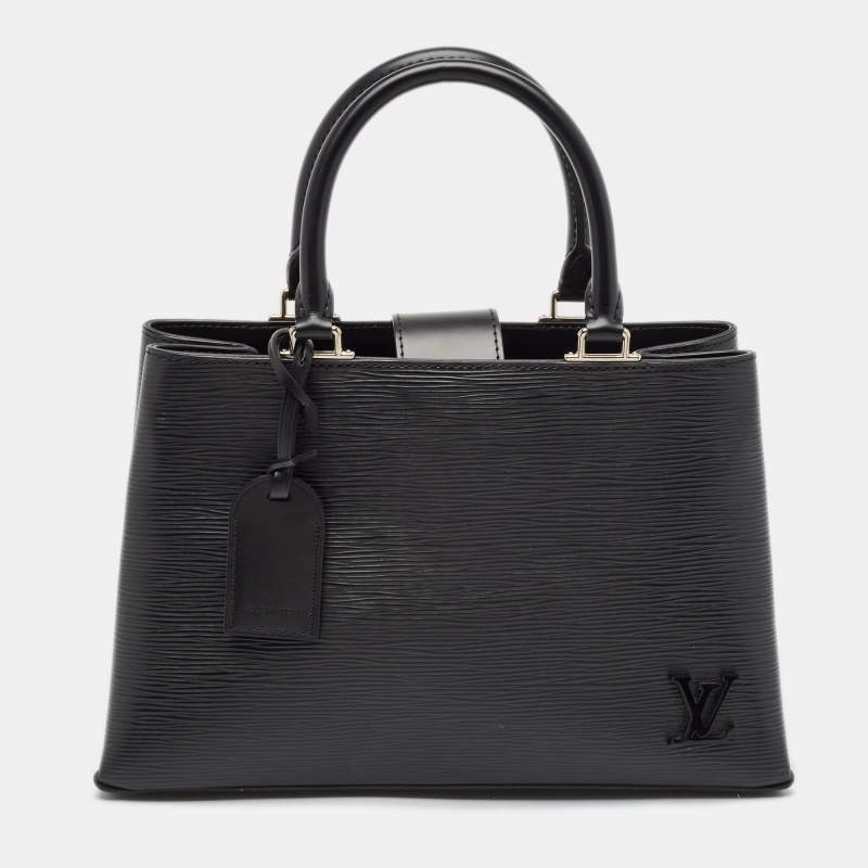 Louis Vuitton Black Epi Leather Kleber MM Bag