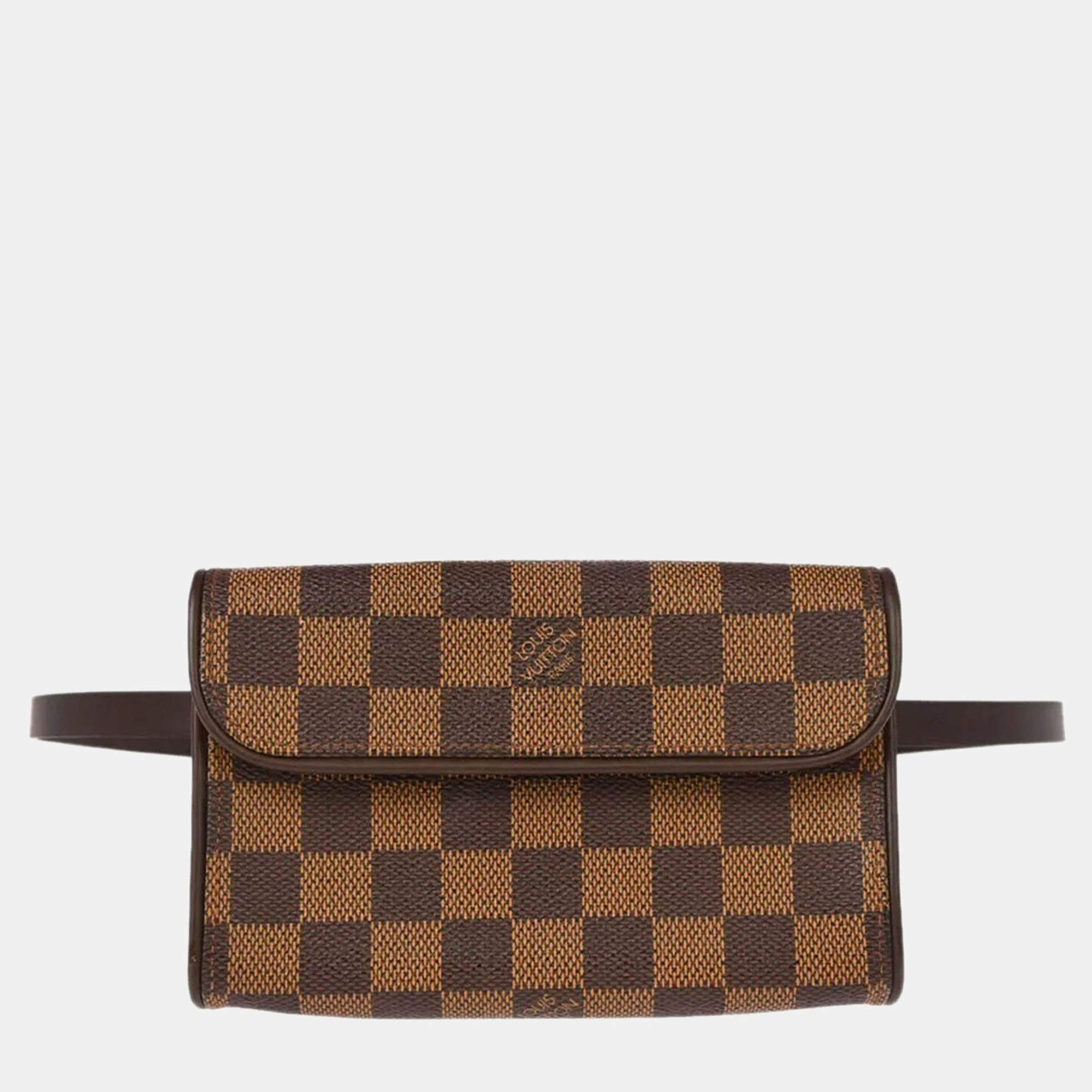 Louis Vuitton Damier Ebene Canvas Pochette Florentine Bum Bag