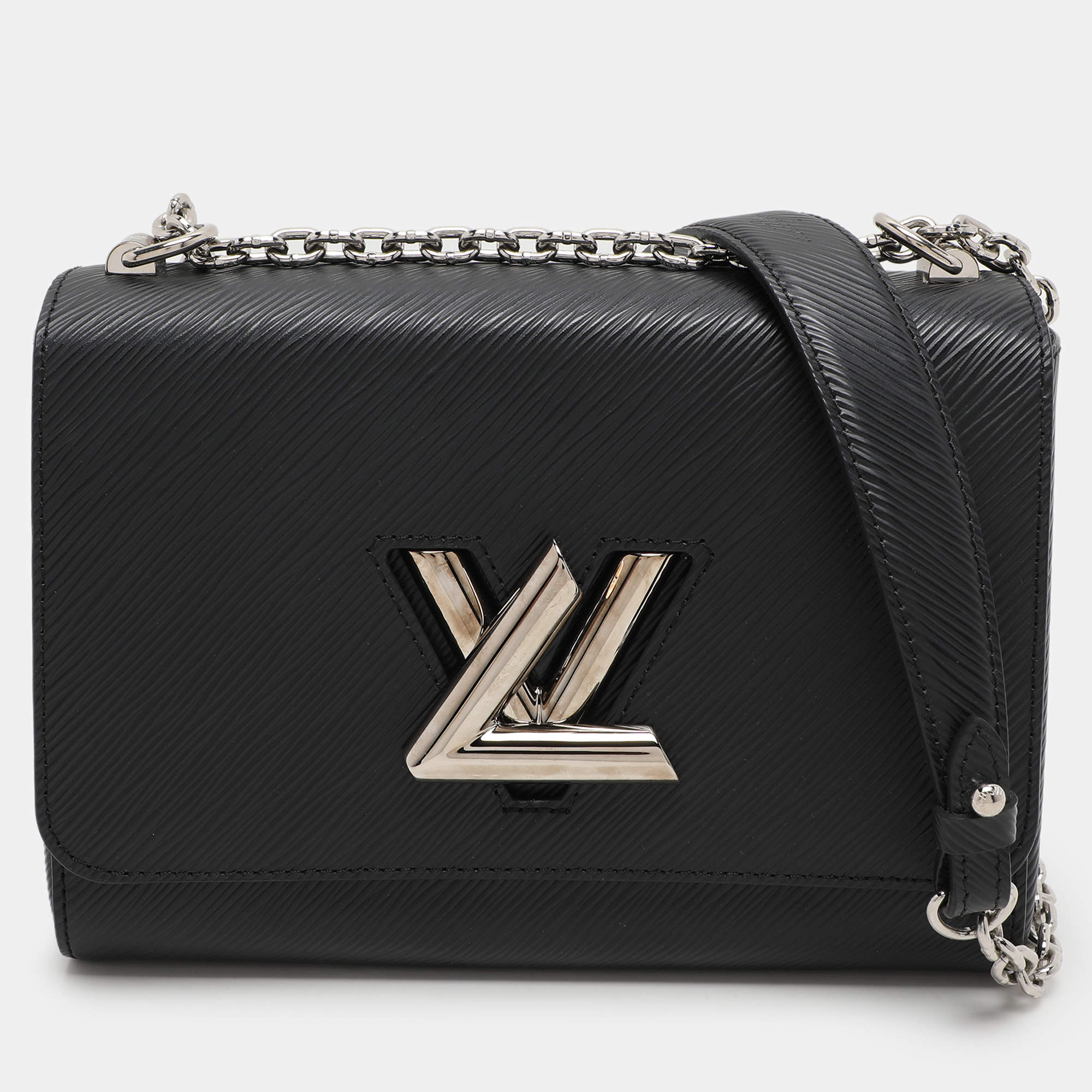 Pre Owned Louis Vuitton Black Epi Leather Twist MM Bag
