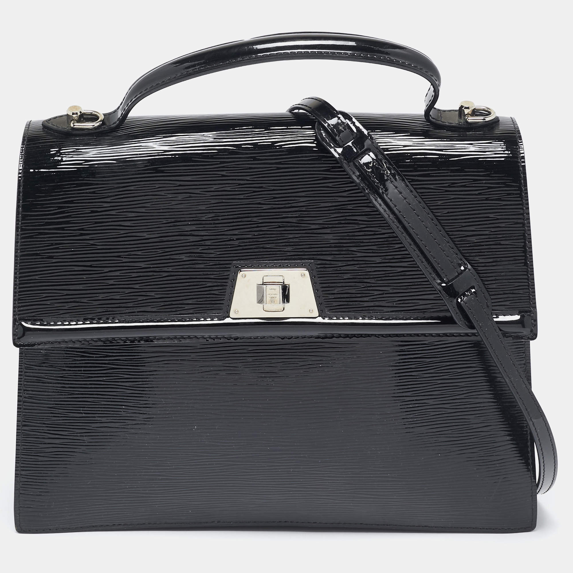 Louis Vuitton Black Electric Epi Leather Sevigne GM Bag