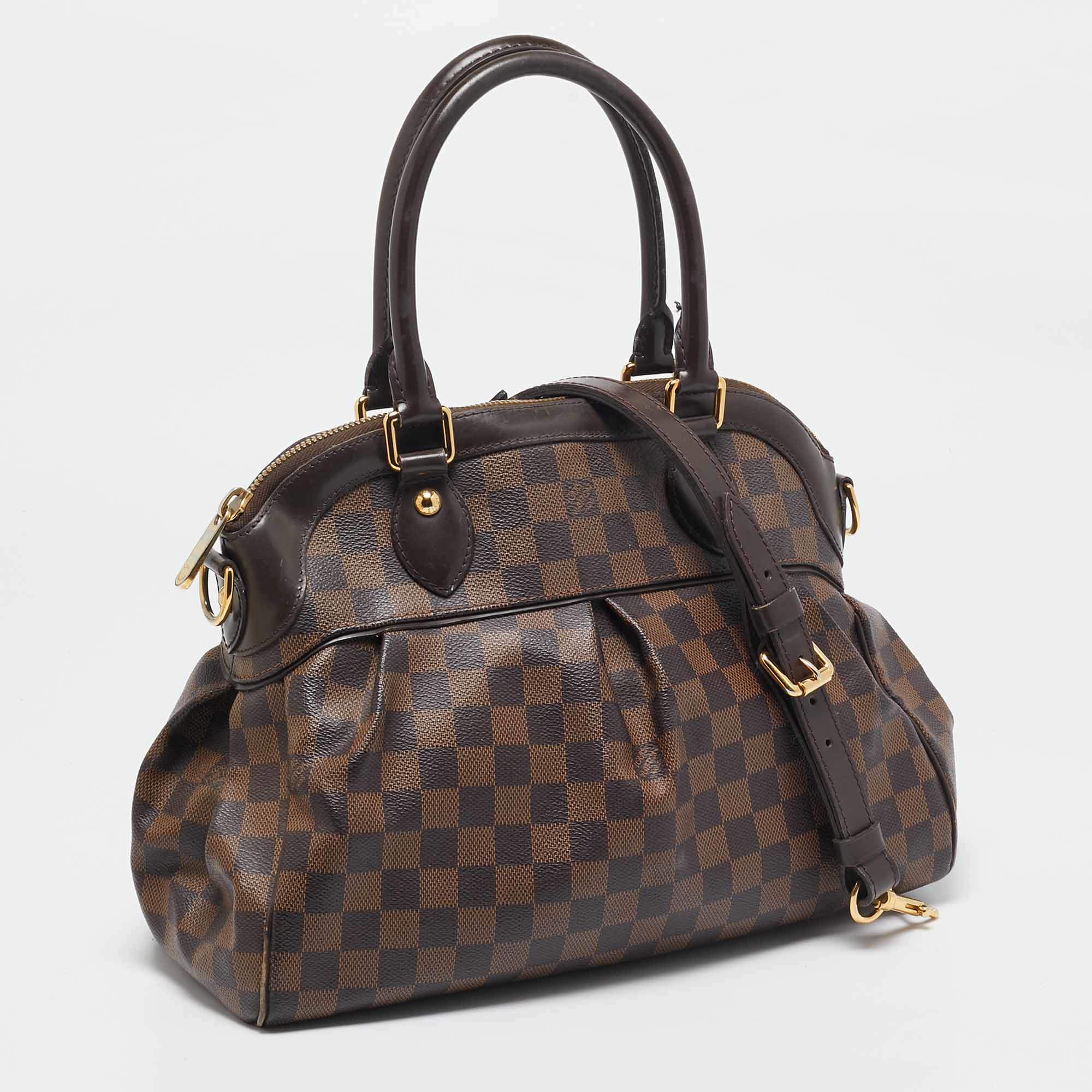 Pre Owned Louis Vuitton Damier Ebene Canvas Trevi PM Bag