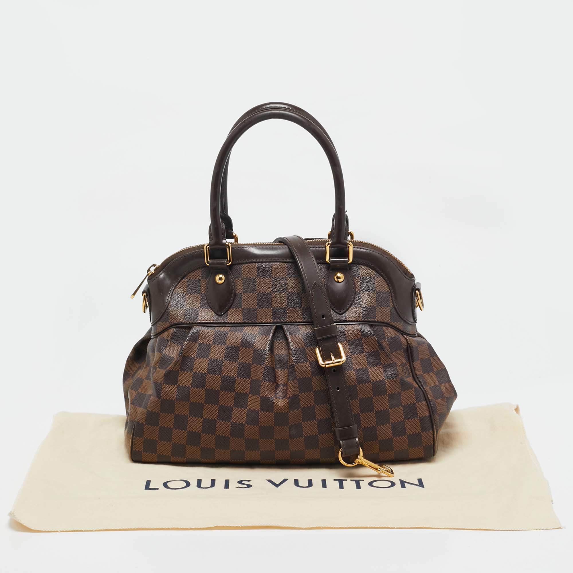 Pre Owned Louis Vuitton Damier Ebene Canvas Trevi PM Bag