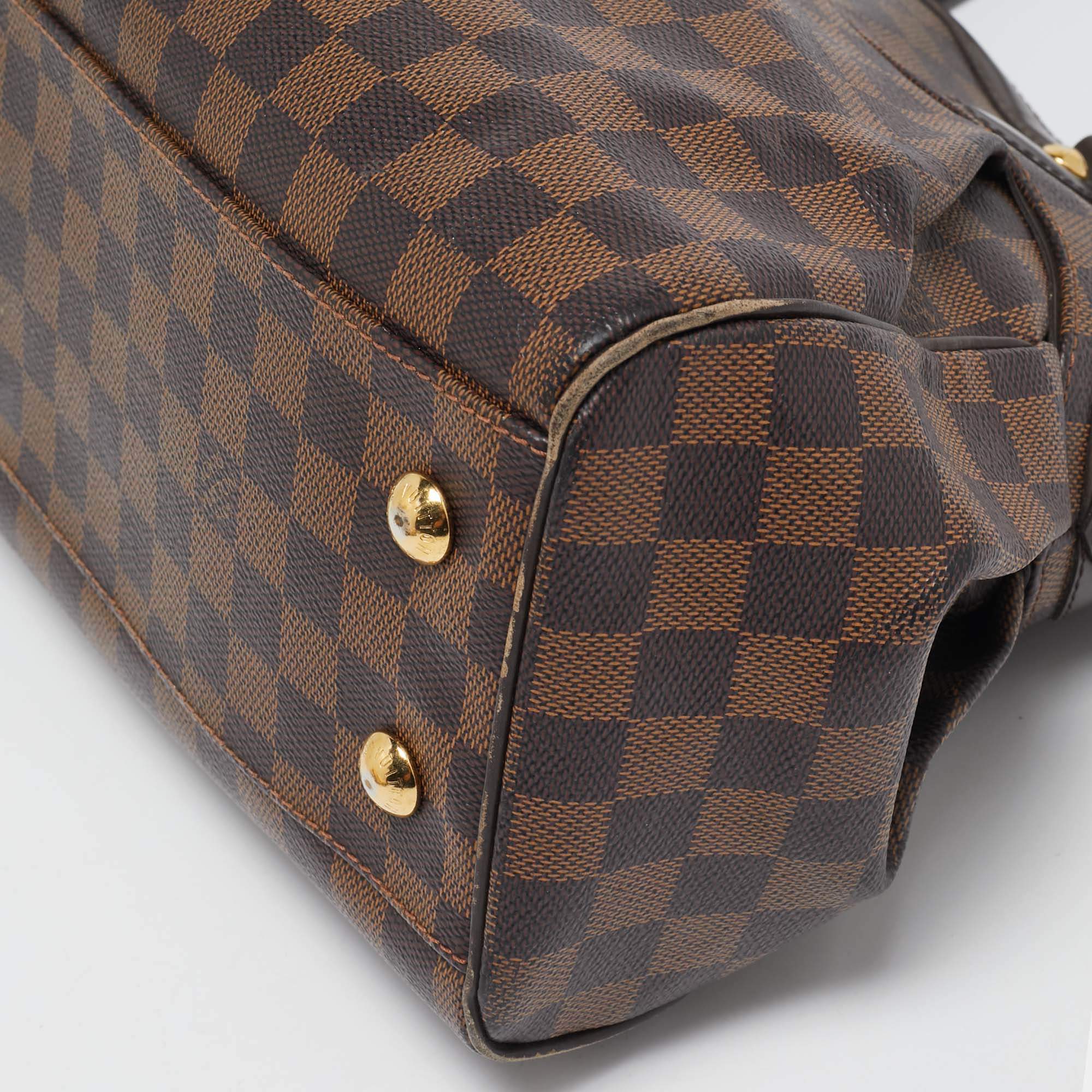 Pre Owned Louis Vuitton Damier Ebene Canvas Trevi PM Bag