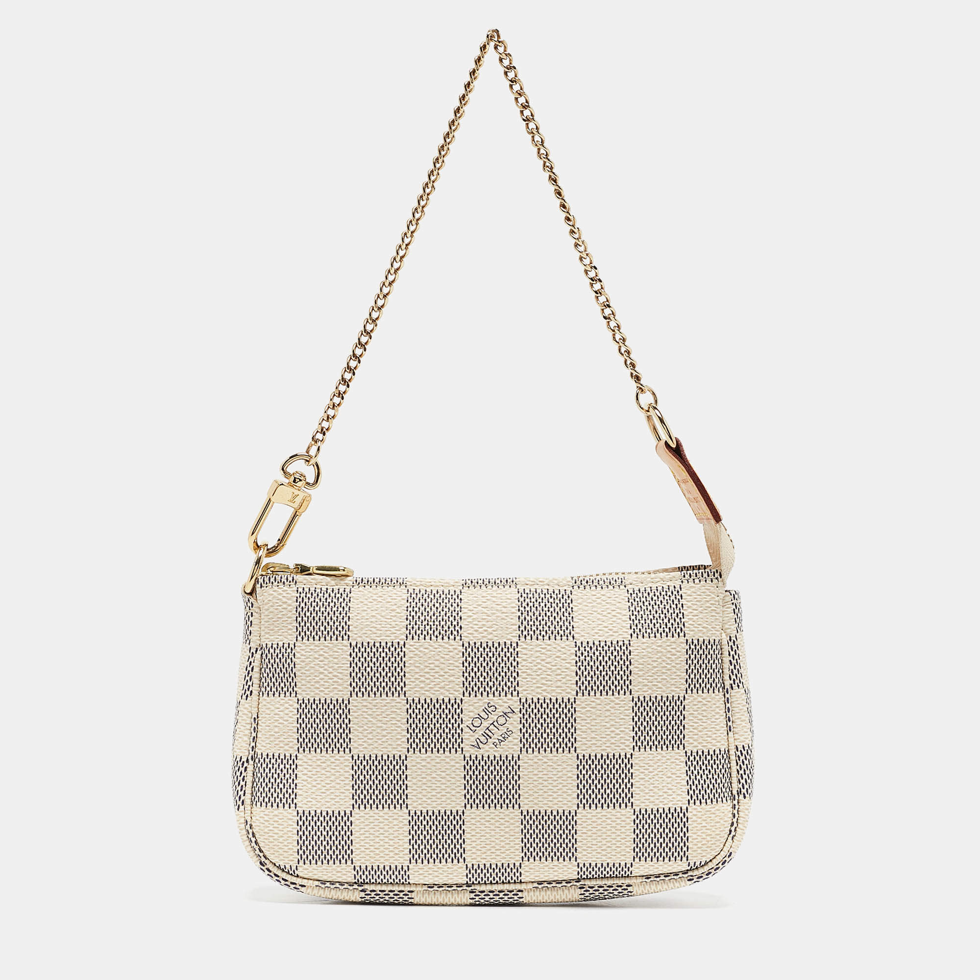 Pre Owned Louis Vuitton Damier Azur Canvas Mini Pochette Accessoires