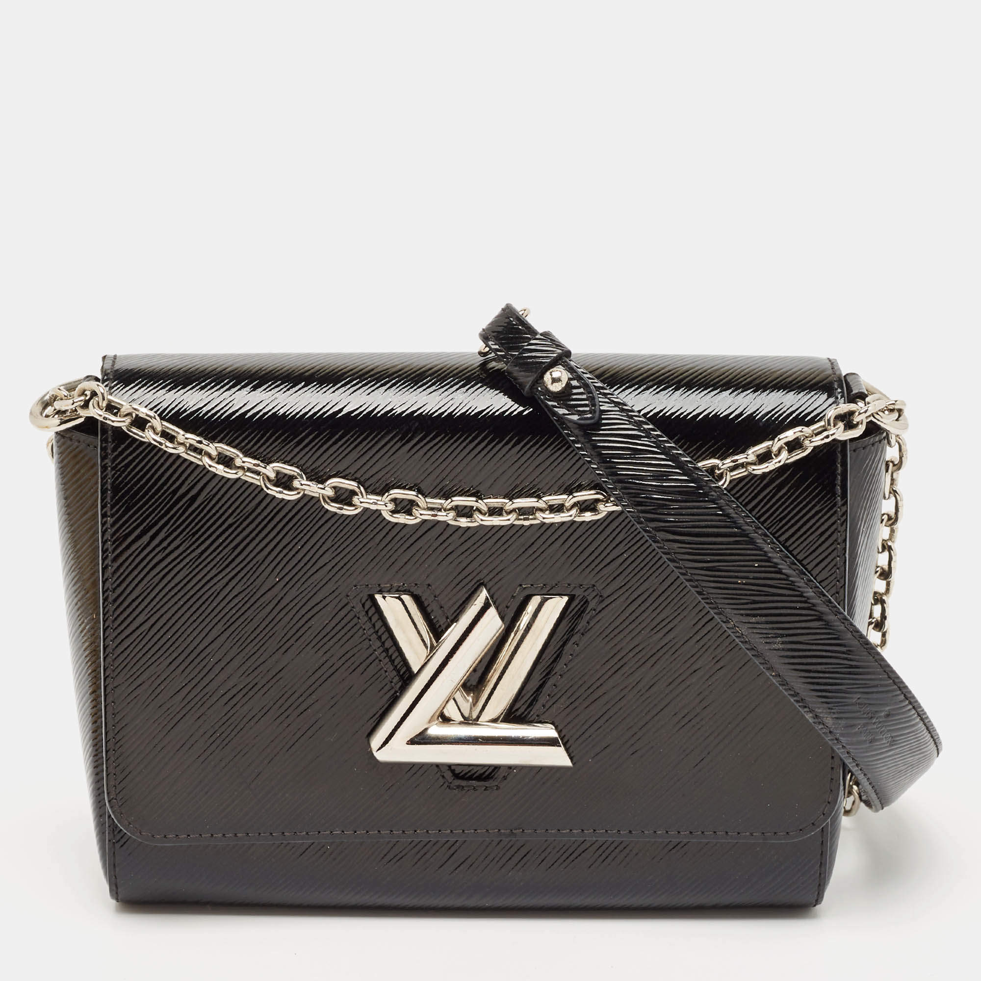 Pre Owned Louis Vuitton Black Electric Epi Leather Twist MM Bag