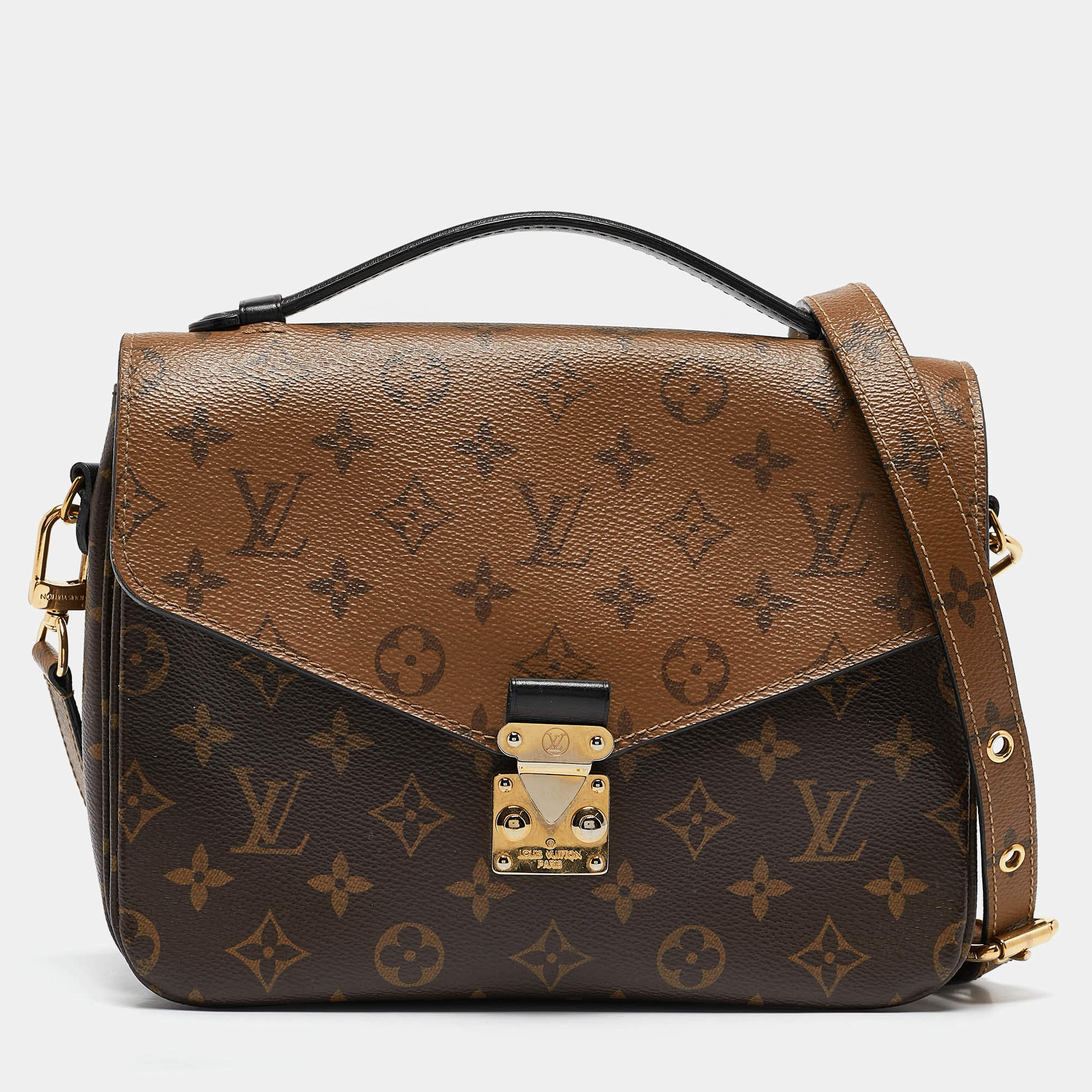 Louis Vuitton Monogram Reverse Canvas Pochette Metis Bag
