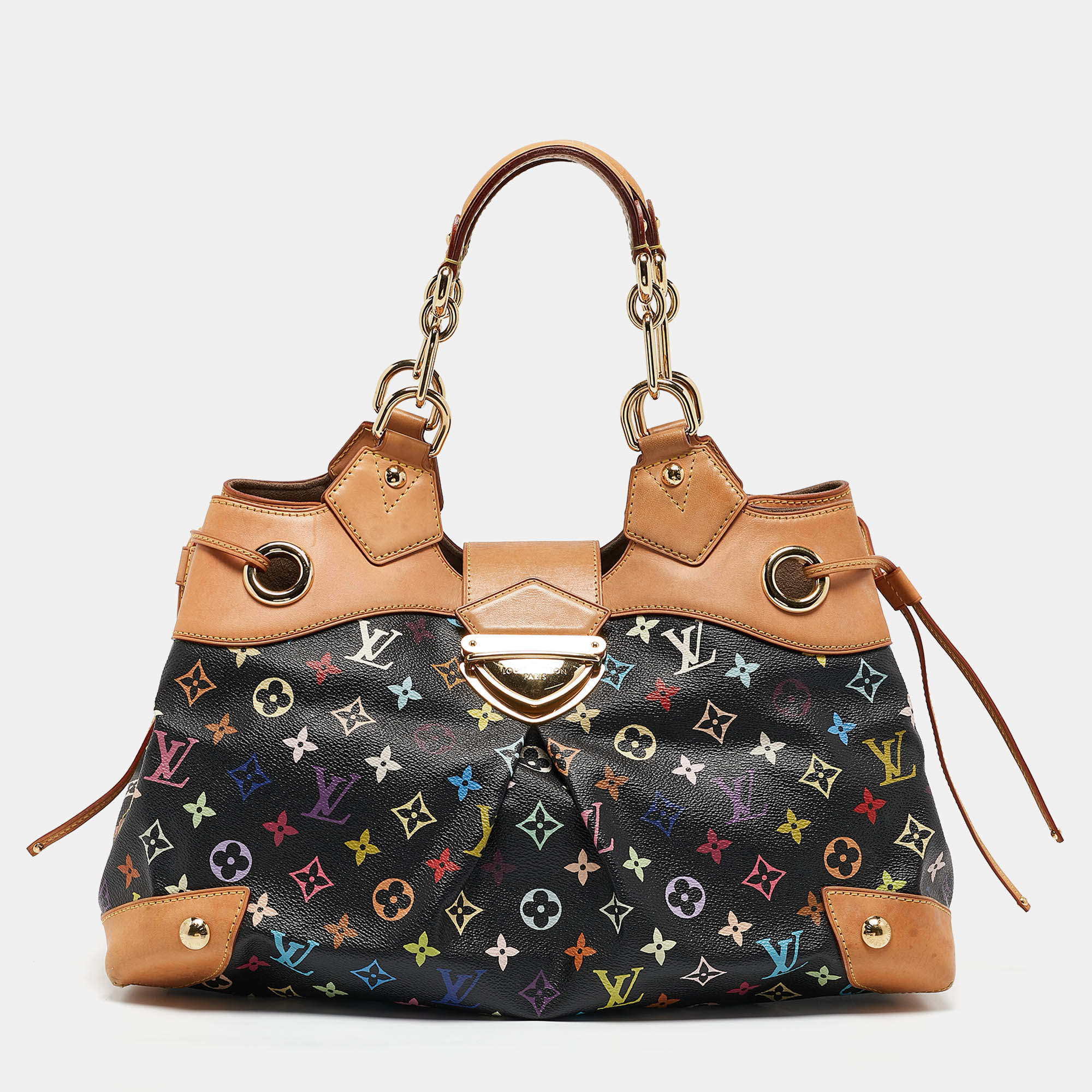 مملوكة مسبقًا Louis Vuitton Black Multicolor Monogram Canvas Ursula Bag