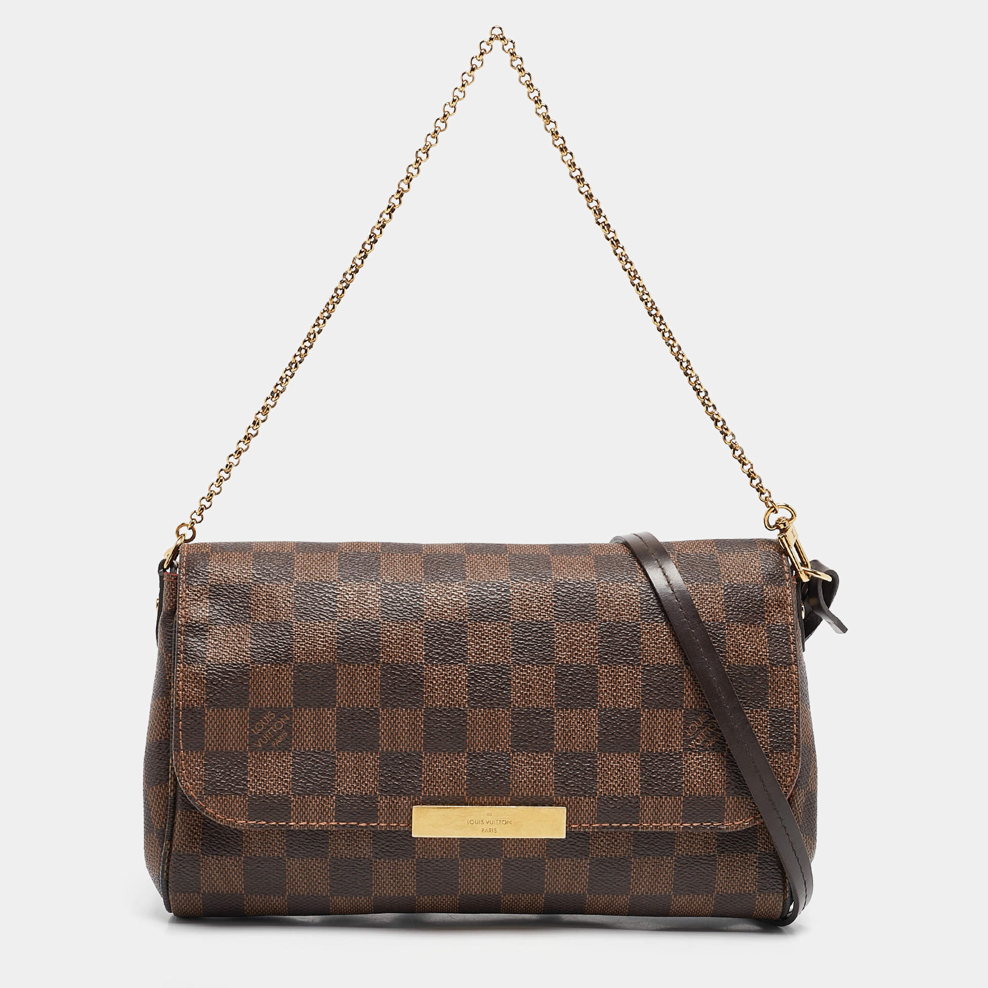 Louis Vuitton Damier Ebene Canvas Favorite MM Bag