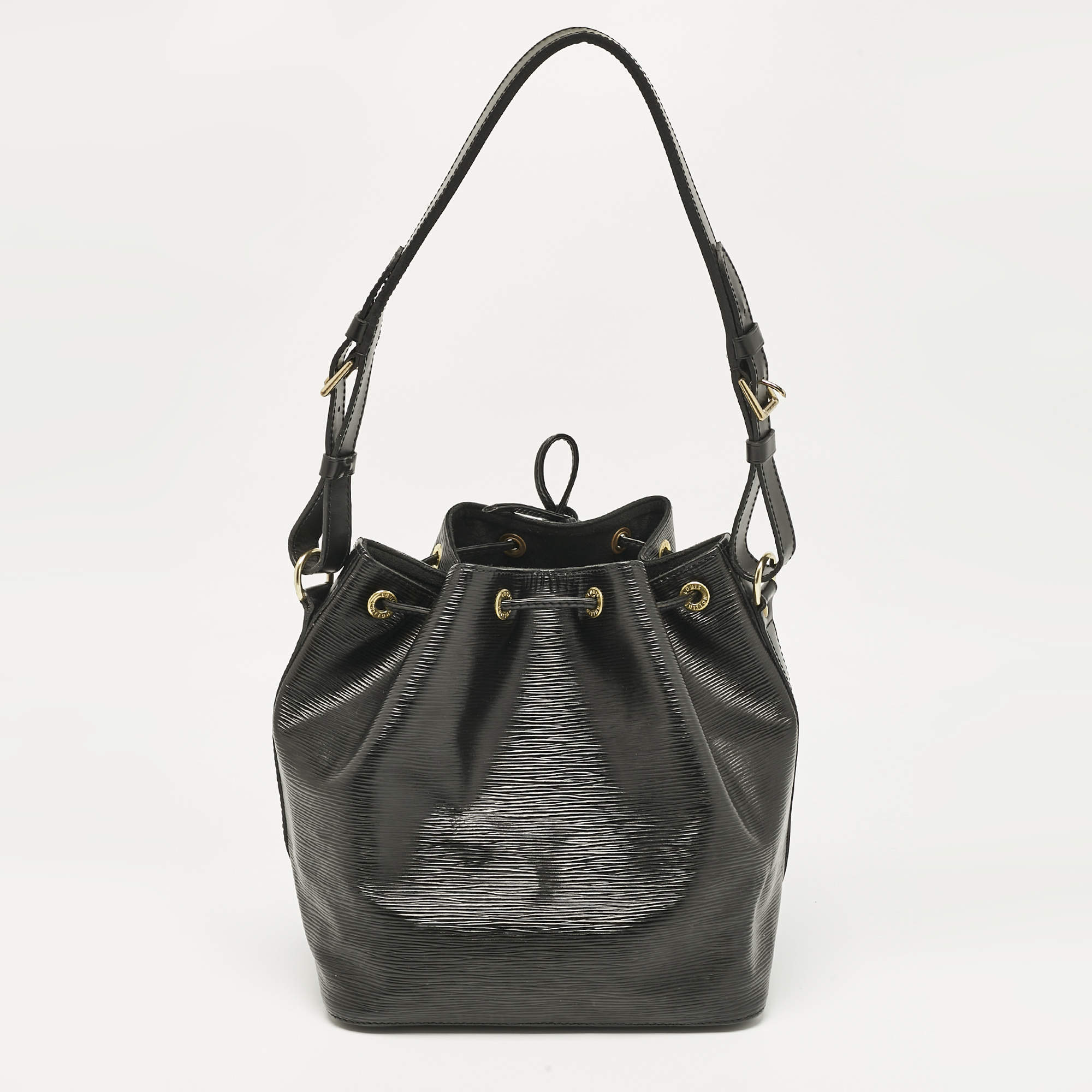 Pre Owned Louis Vuitton Black Epi Leather Petit Noe Bag