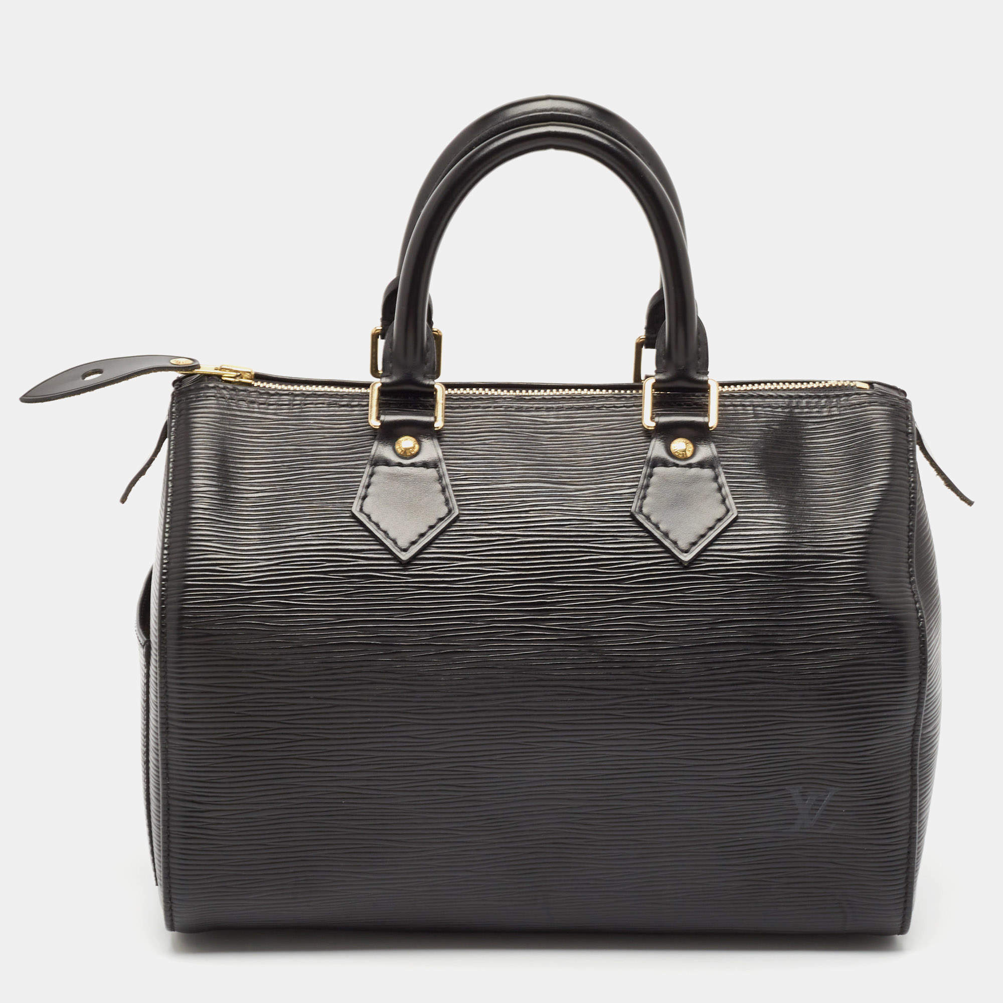 Pre Owned Louis Vuitton Black Epi Leather Speedy 25 Bag