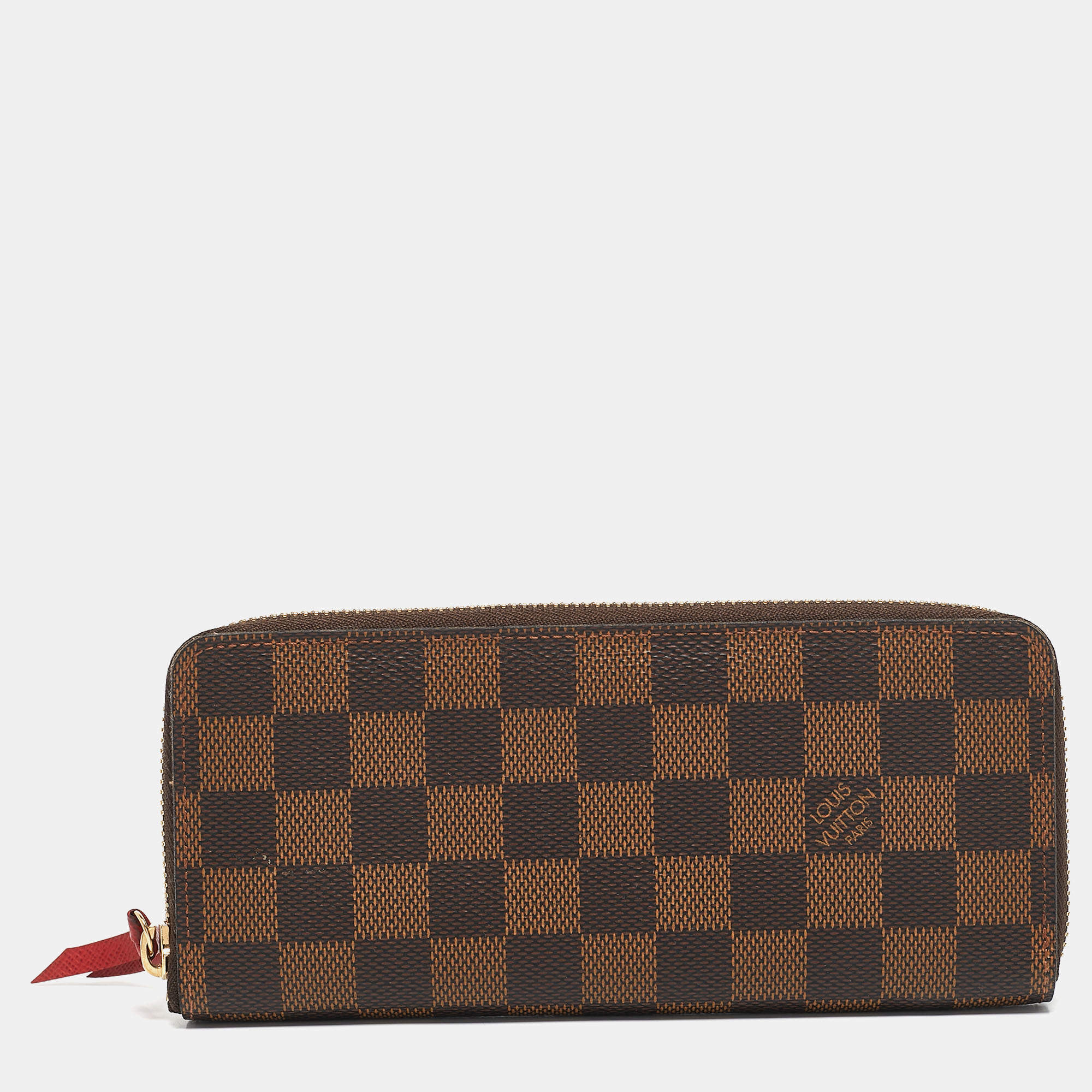 Louis Vuitton Damier Ebene Canvas Clemence Wallet