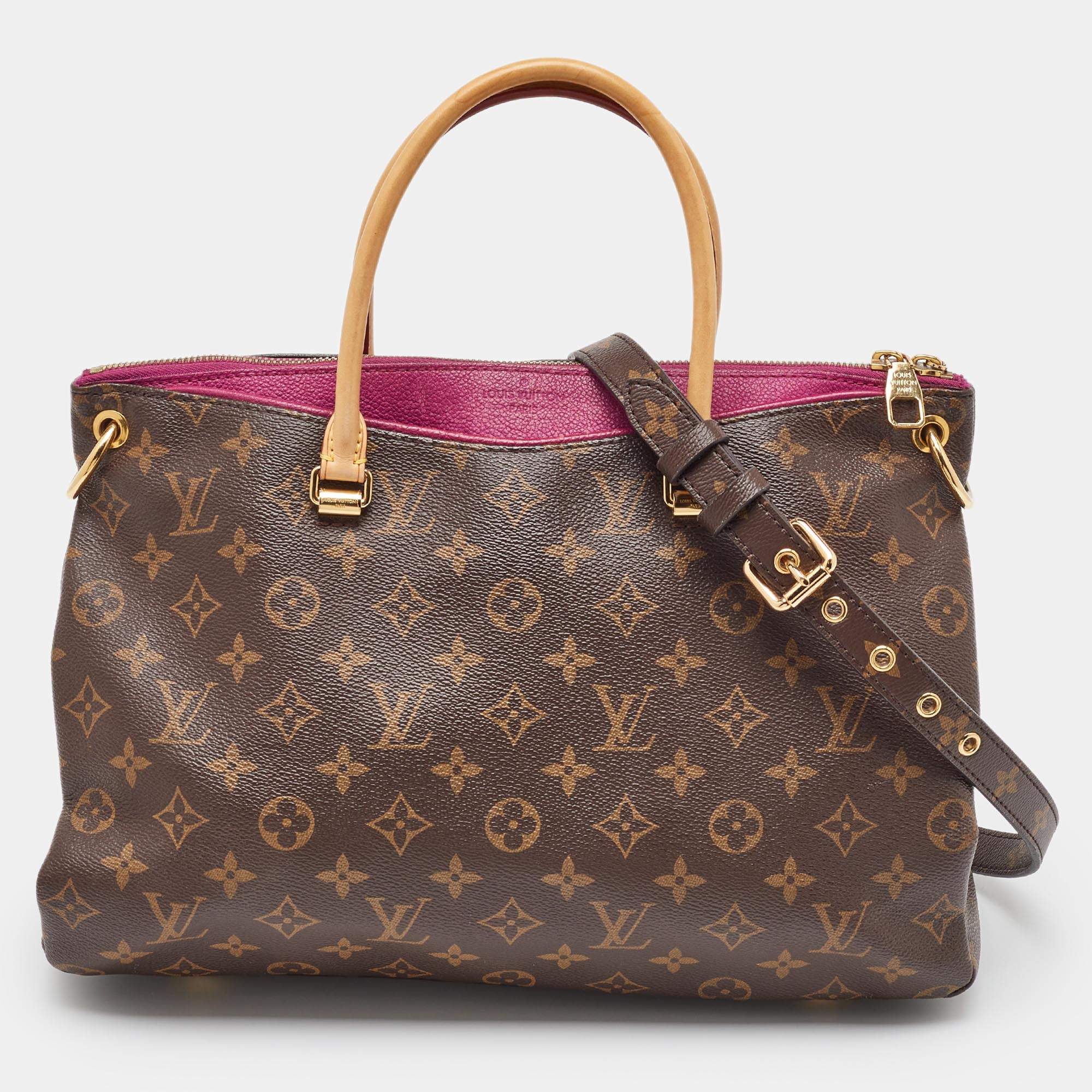 Louis Vuitton Amethyste Monogram Canvas Pallas MM Bag