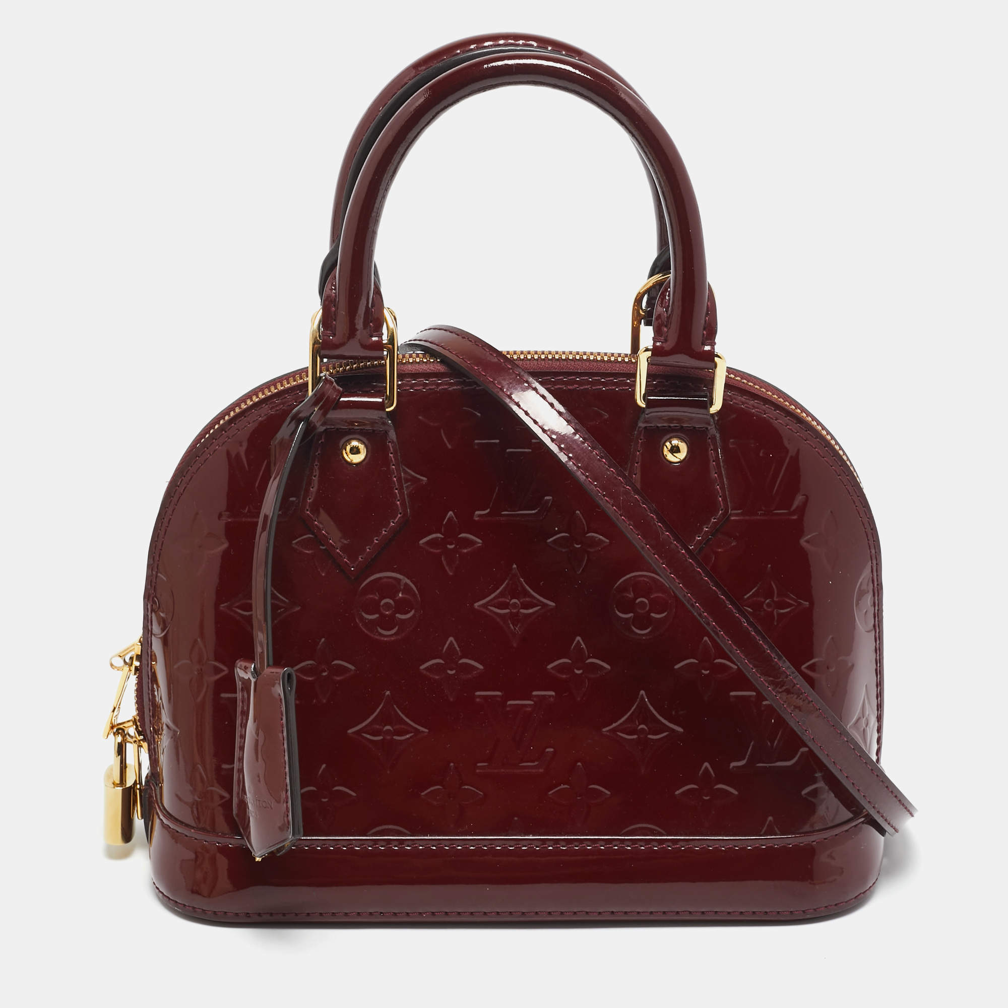 مملوكة مسبقًا Louis Vuitton Griotte Monogram Vernis Alma BB Bag