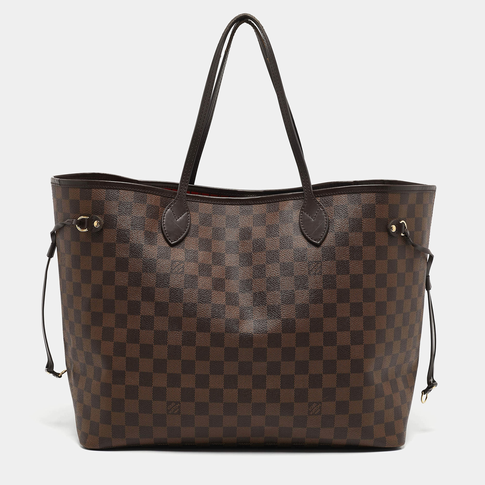 Pre Owned Louis Vuitton Damier Ebene Canvas Neverfull GM Bag