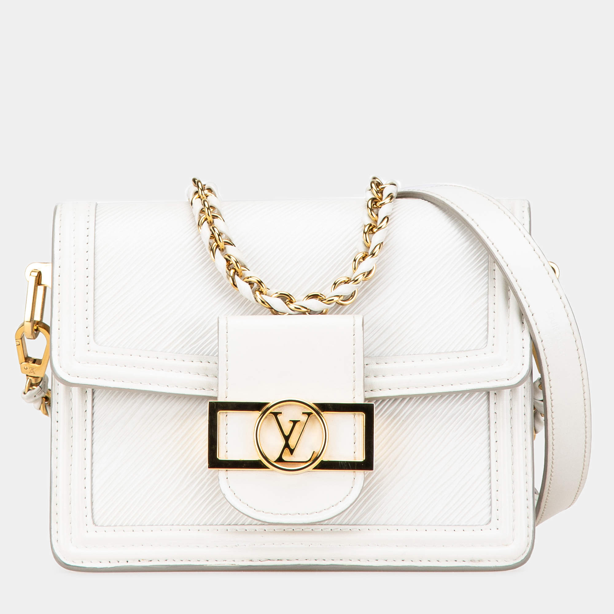 Louis Vuitton White Epi Mini Dauphine