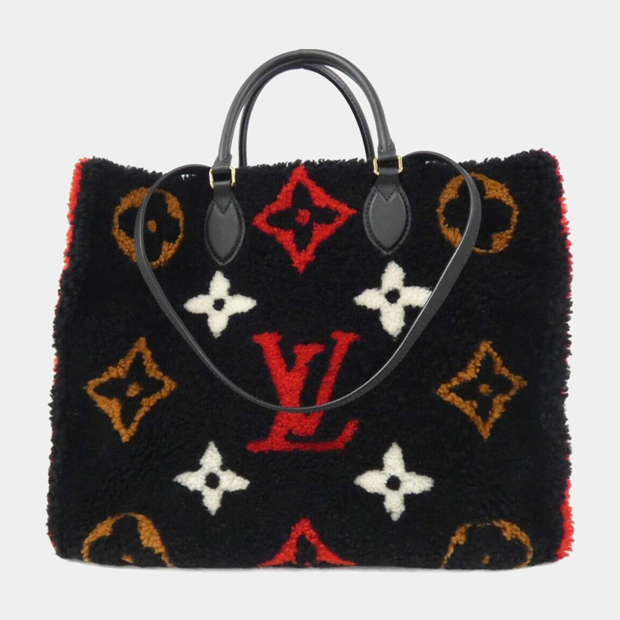 Pre Owned Louis Vuitton Rogue Monogram Teddy OnTheGo GM Tote Bag