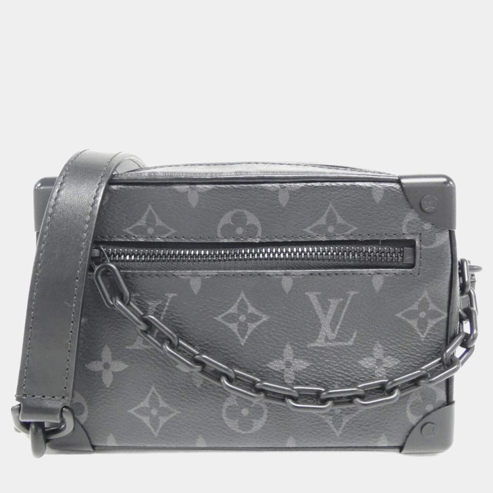 Louis Vuitton Black Monogram Eclipse Mini Soft Trunk Shoulder Bag