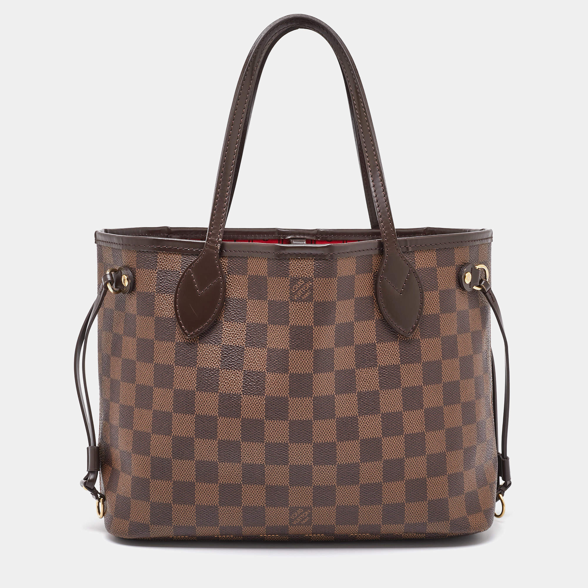 Pre Owned Louis Vuitton Damier Ebene Canvas Neverfull PM Bag