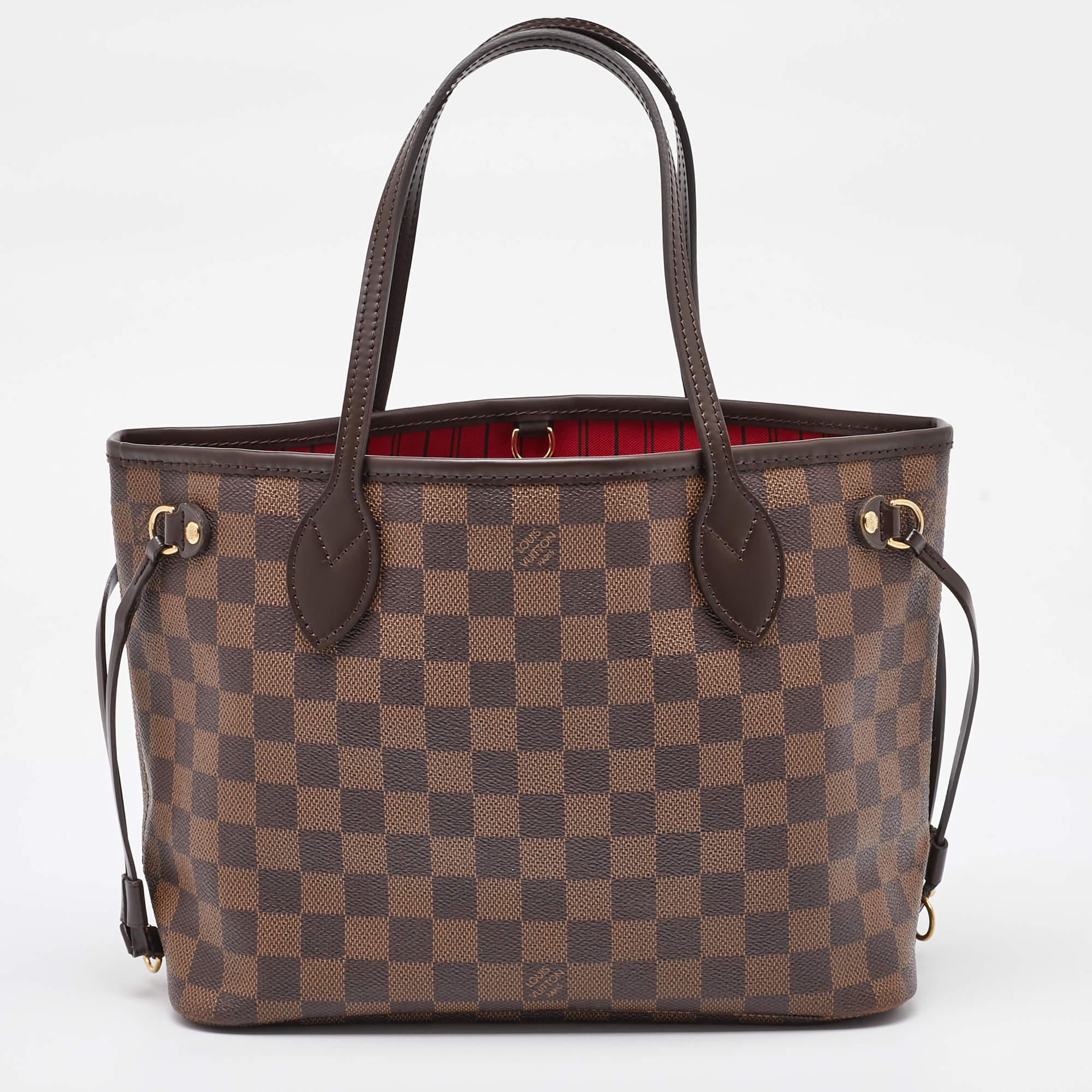 Pre Owned Louis Vuitton Damier Ebene Canvas Neverfull PM Bag