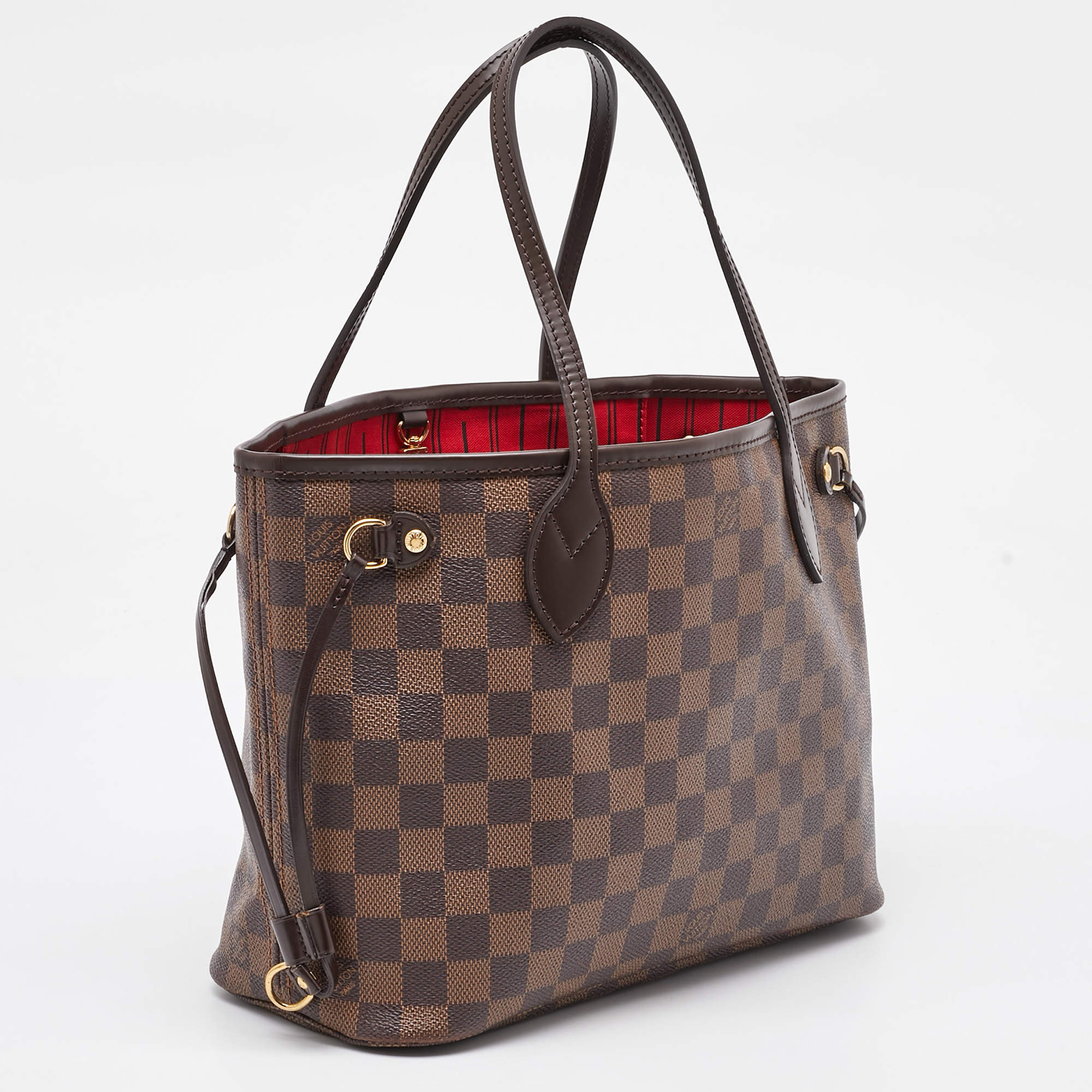 Pre Owned Louis Vuitton Damier Ebene Canvas Neverfull PM Bag