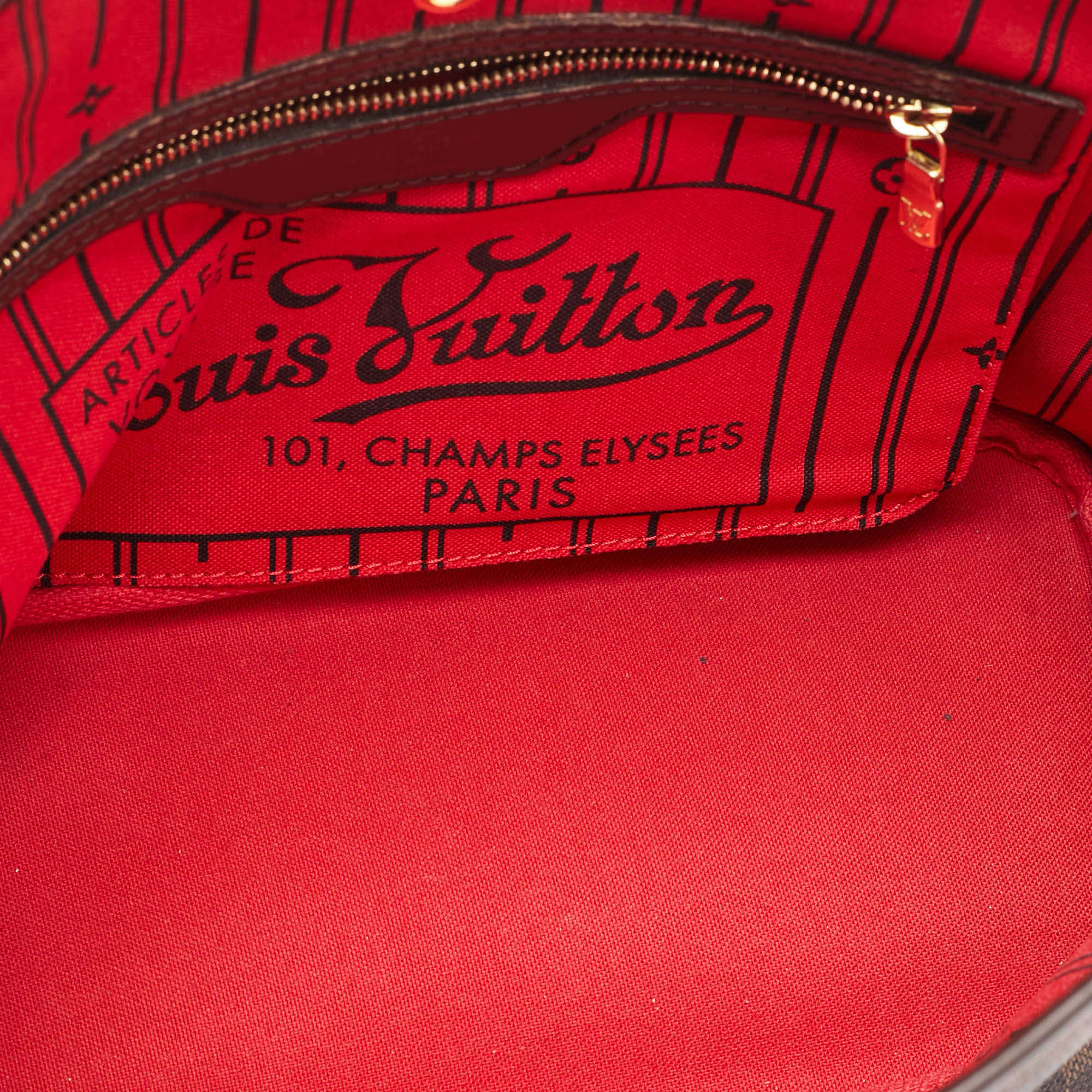 Pre Owned Louis Vuitton Damier Ebene Canvas Neverfull PM Bag
