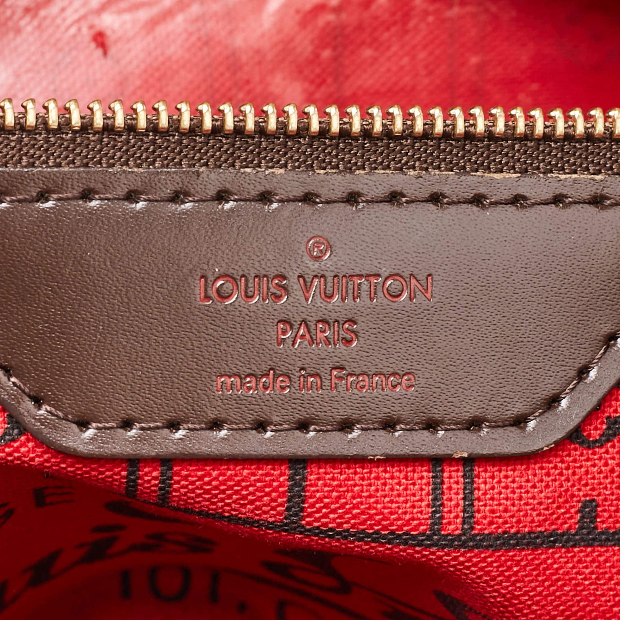 Pre Owned Louis Vuitton Damier Ebene Canvas Neverfull PM Bag