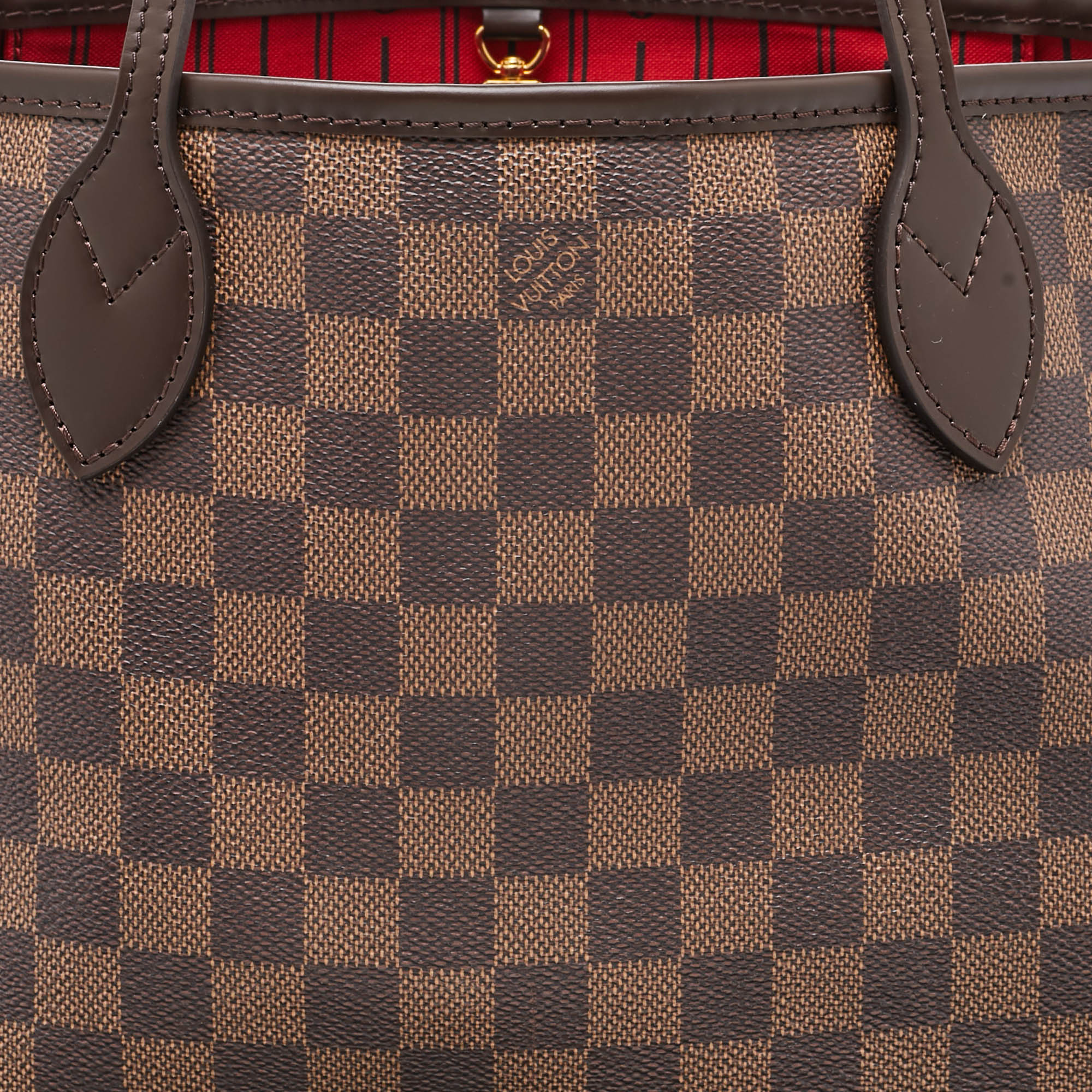 Pre Owned Louis Vuitton Damier Ebene Canvas Neverfull PM Bag