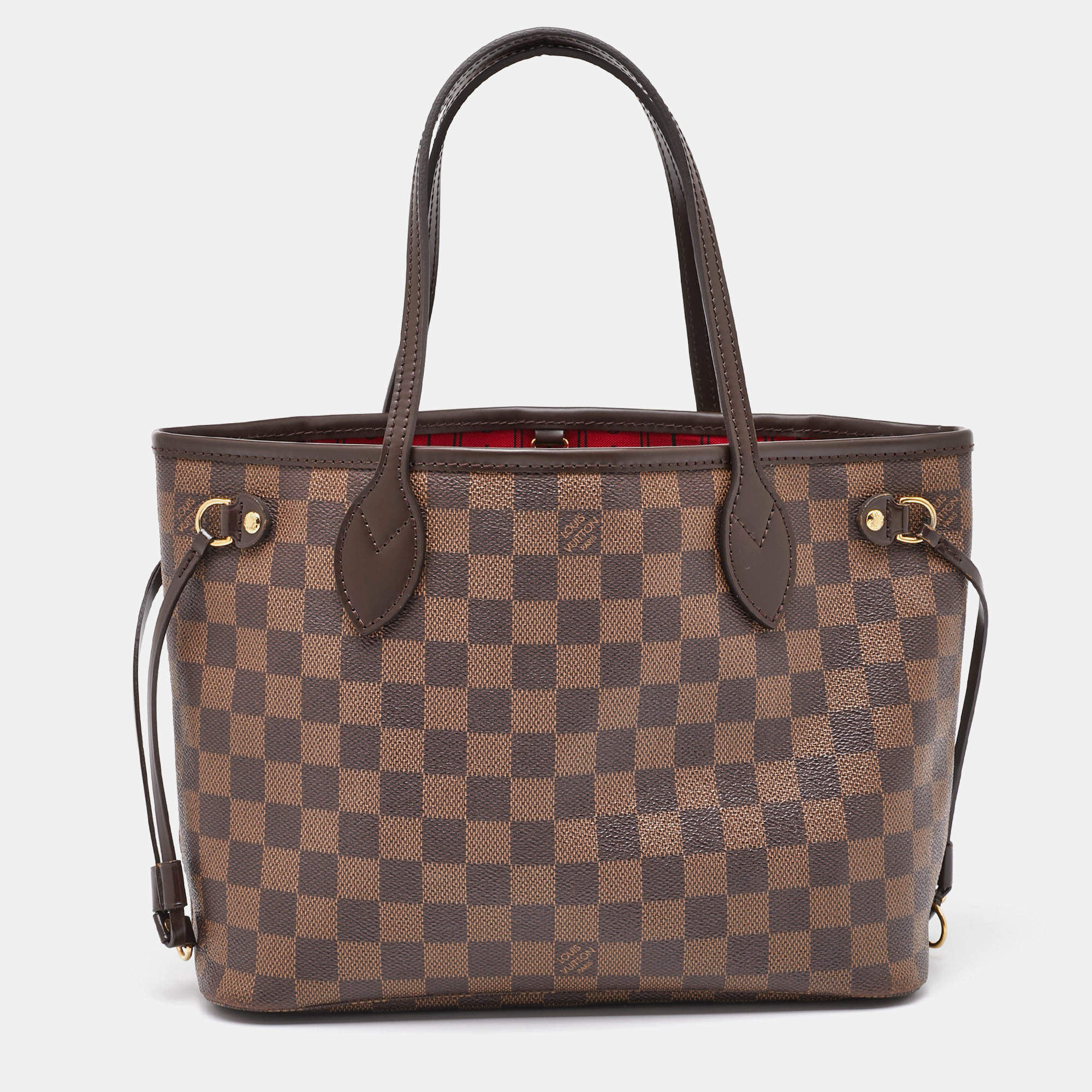 Louis Vuitton Damier Ebene Canvas Neverfull PM Bag