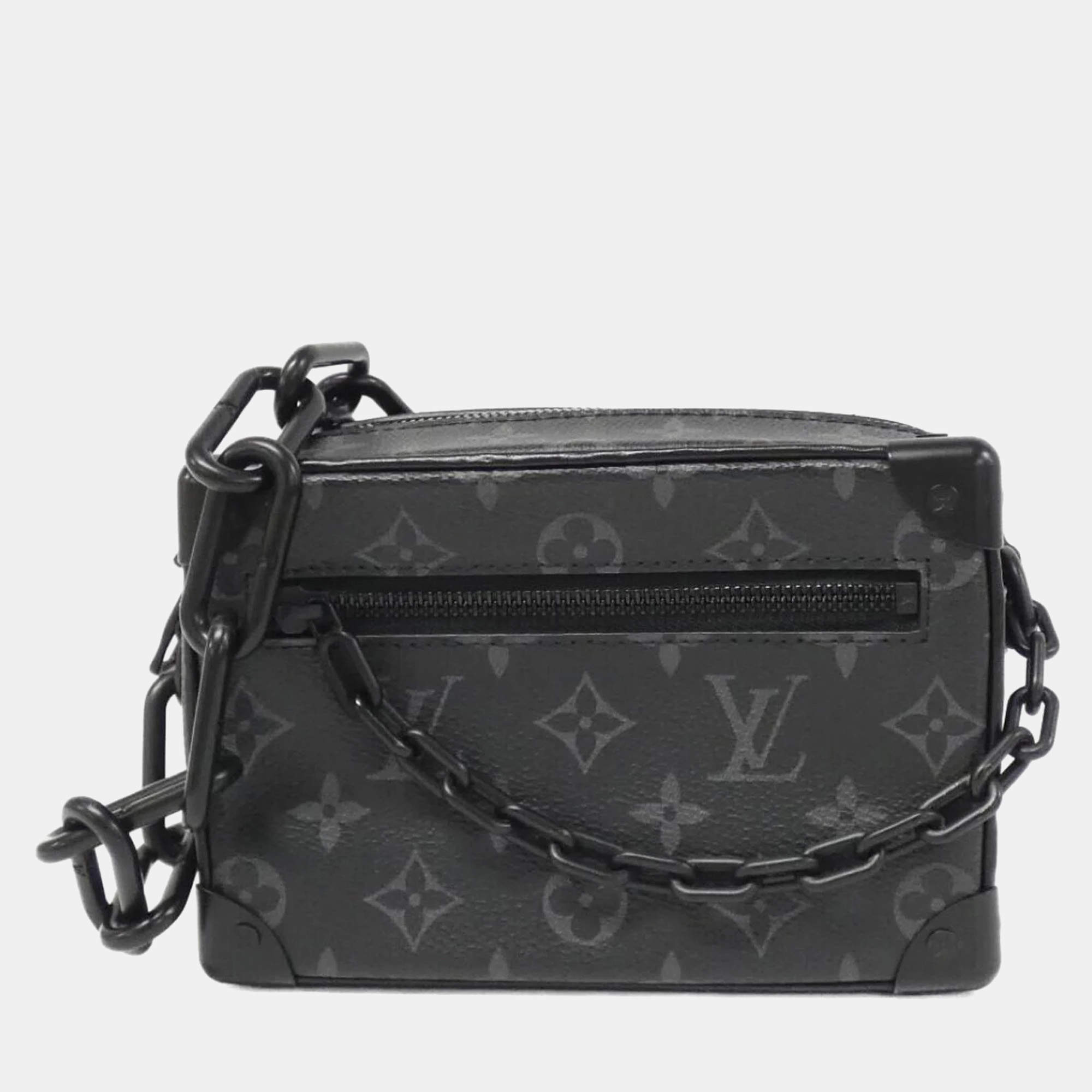 Louis Vuitton Black Monogram Eclipse Canvas Mini Soft Trunk Shoulder Bag