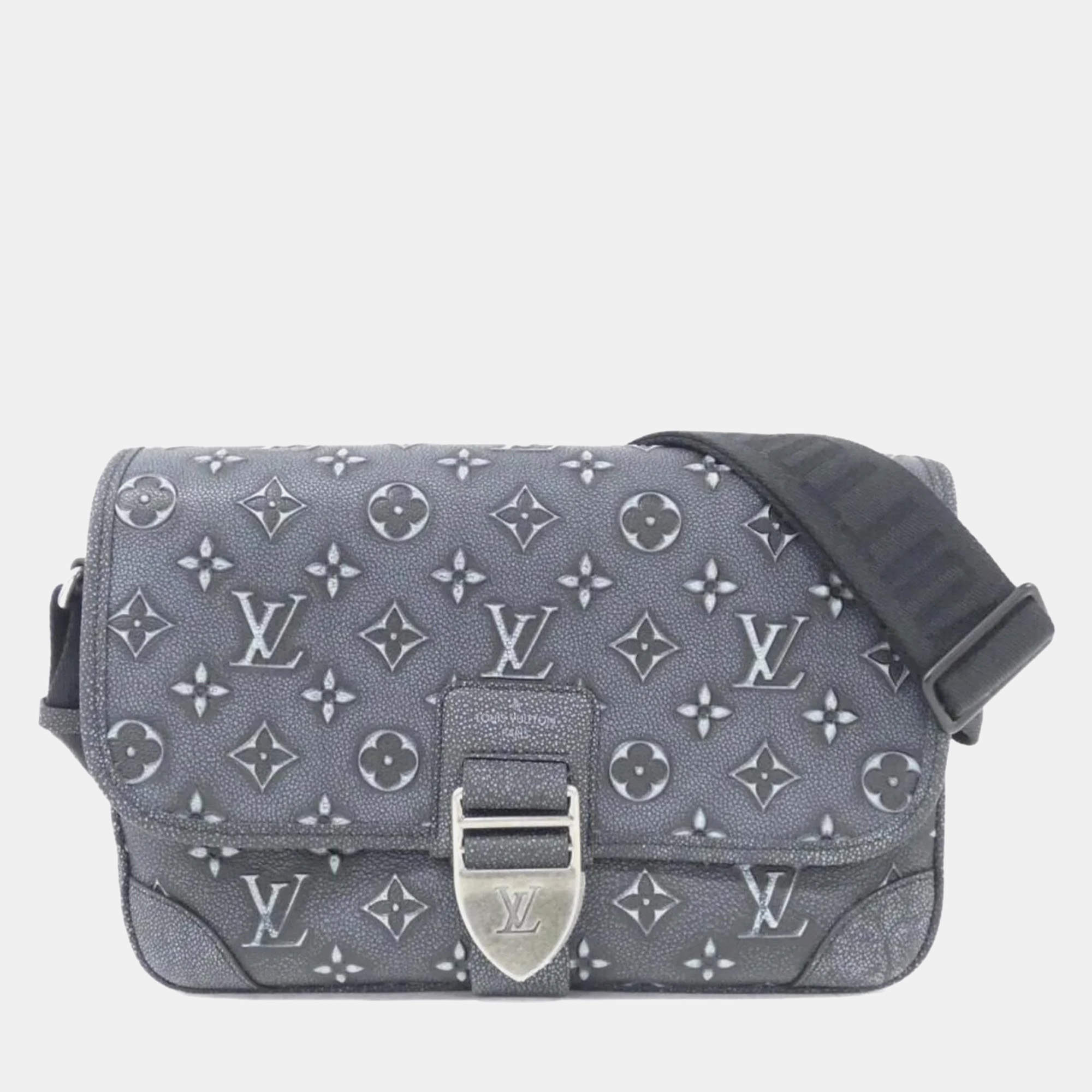 Louis Vuitton Charcoal Monogram Canvas Archie Messenger Shoulder Bag