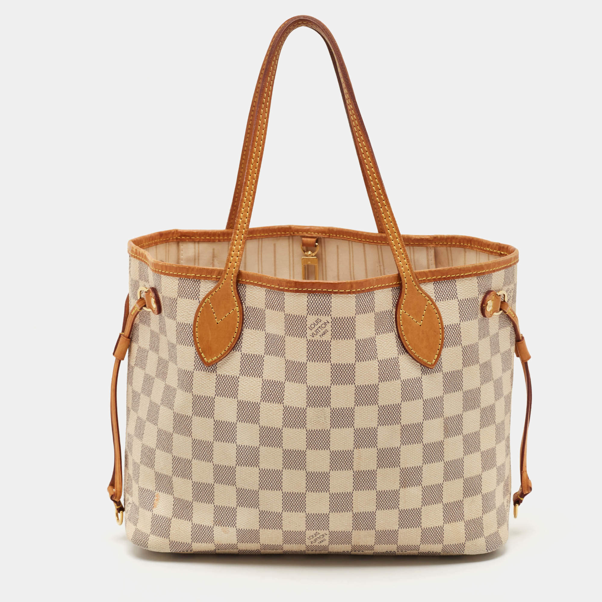 Louis Vuitton Damier Azur Canvas Neverfull PM Bag