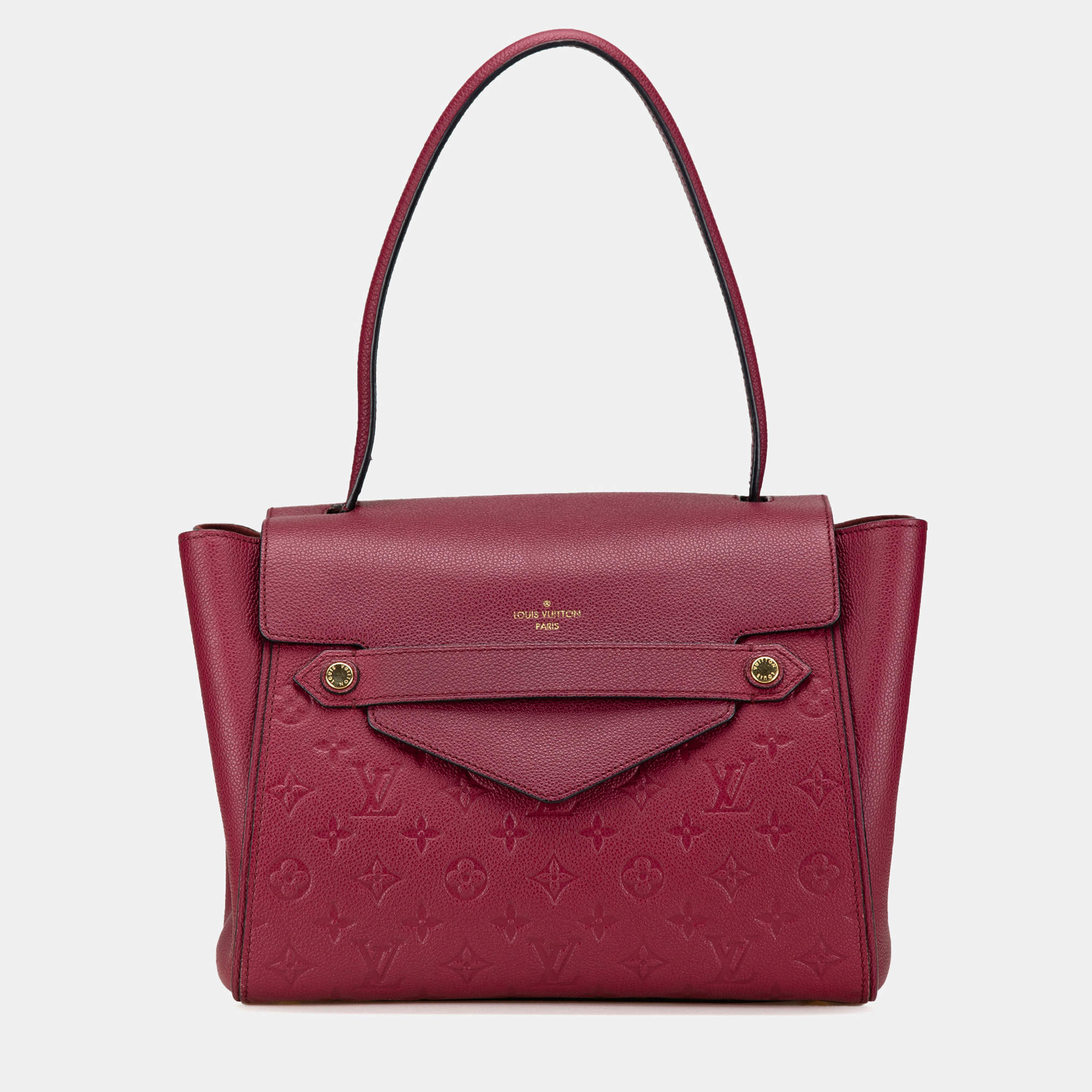 Pre Owned Louis Vuitton Bordeaux Monogram Empreinte Leather Trocadero Shoulder Bag