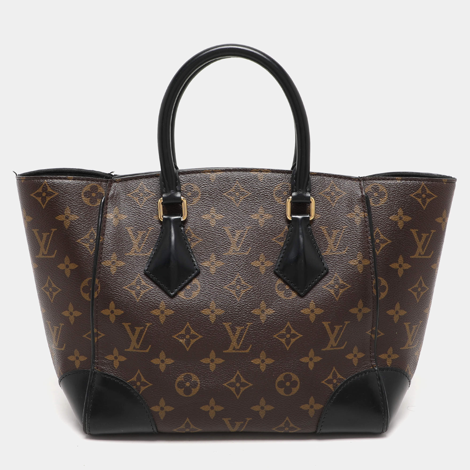 Pre Owned حقيبة لوي فيتون فينيكس كانفاس مونوغرامي أسود متوسطة