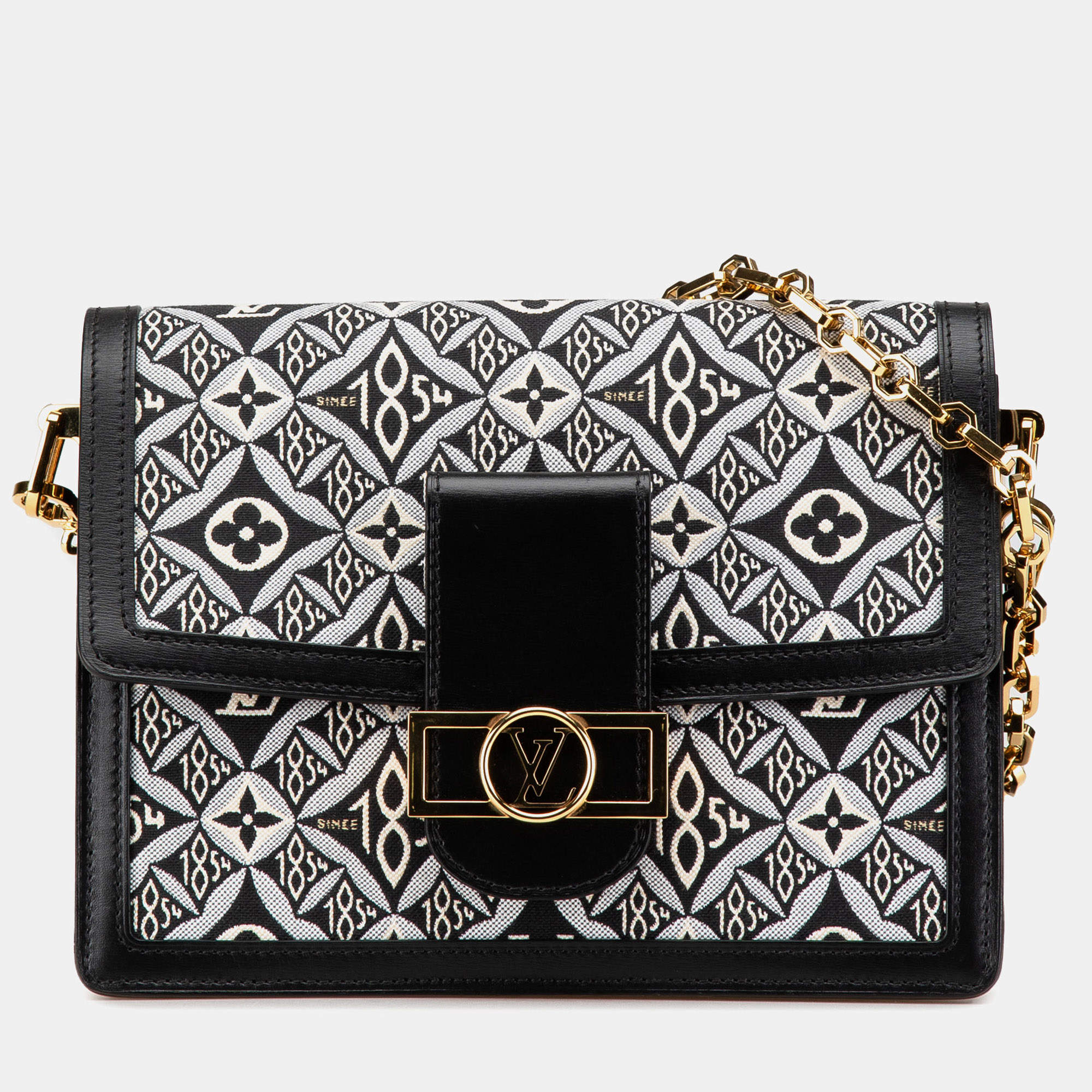 Louis Vuitton Black Monogram Since 1854 Dauphine MM Bag